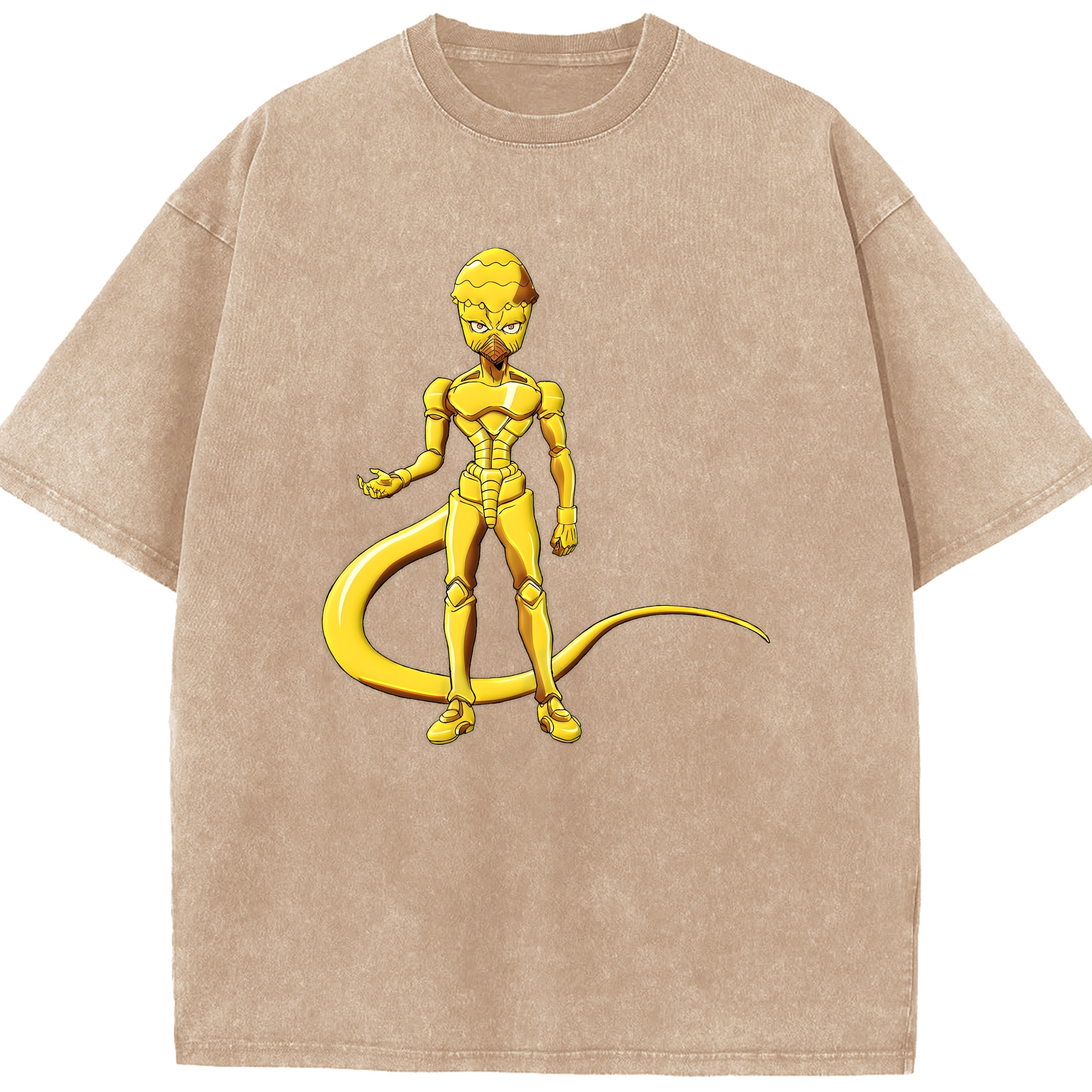 （画像用） ジョジョの奇妙な冒険 おといし あきら JoJo's Bizarre Adventure Akira Otoishi 綿100% ヴィンテージ風 半袖Tシャツ（フロントプリント）