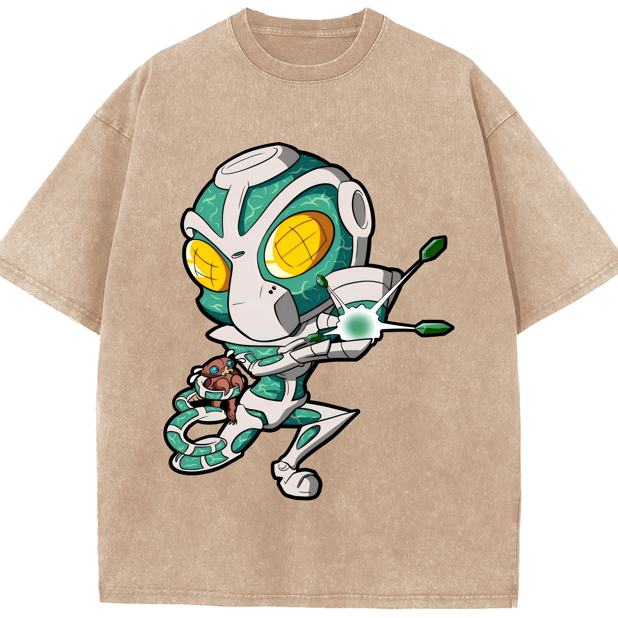（画像用） ジョジョの奇妙な冒険 花京院 典明（かきょういん のりあき） JoJo's Bizarre Adventure Kakyoin Noriaki 綿100% ヴィンテージ風 半袖Tシャツ（フロントプリント）