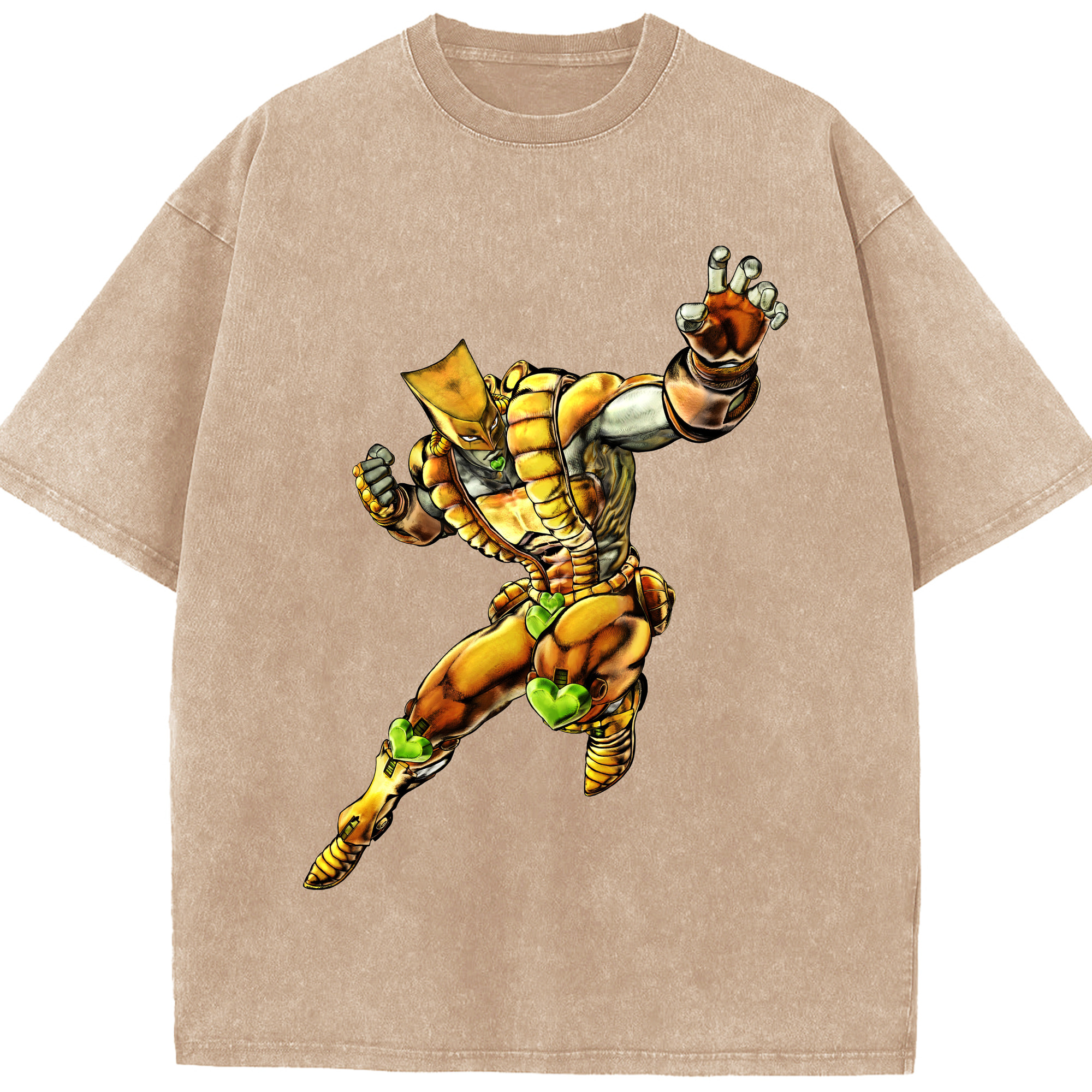 （画像用） ジョジョの奇妙な冒険 ディオ?ブランドー JoJo's Bizarre Adventure Dio Brando 綿100% ヴィンテージ風 半袖Tシャツ（フロントプリント）