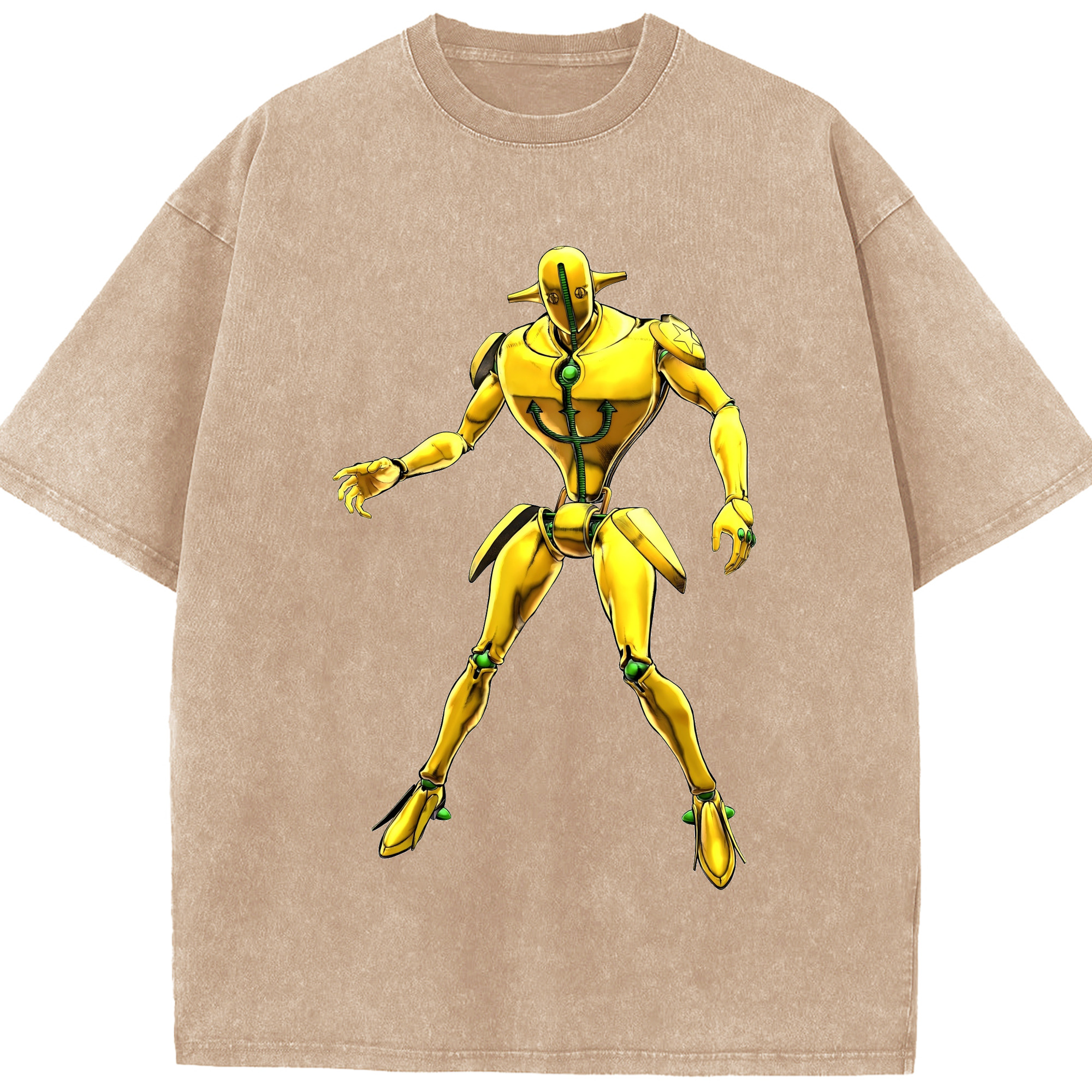 （画像用） ジョジョの奇妙な冒険 JoJo's Bizarre Adventure 綿100% ヴィンテージ風 半袖Tシャツ（フロントプリント）