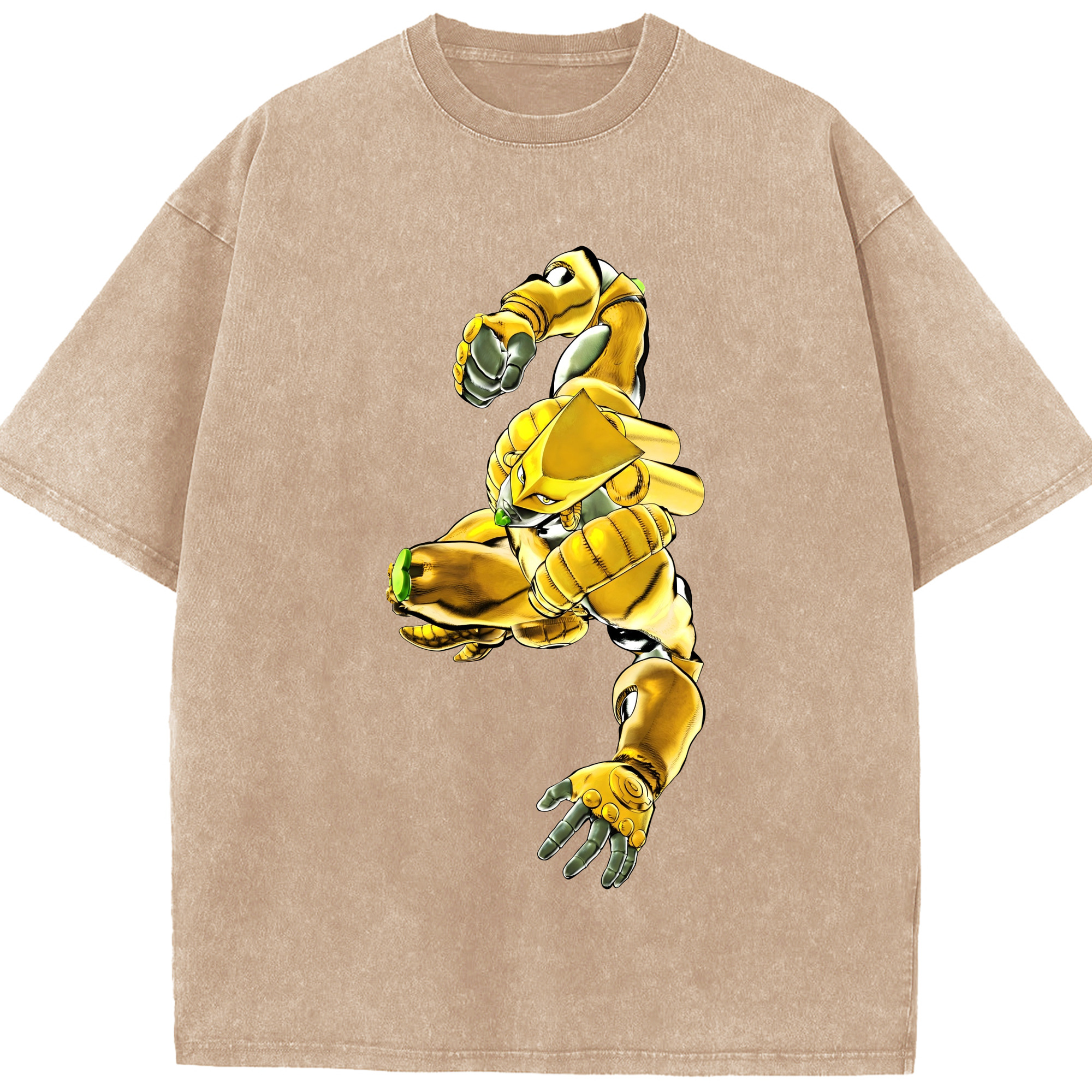 （画像用） ジョジョの奇妙な冒険 ディオ?ブランドー JoJo's Bizarre Adventure Dio Brando 綿100% ヴィンテージ風 半袖Tシャツ（フロントプリント）