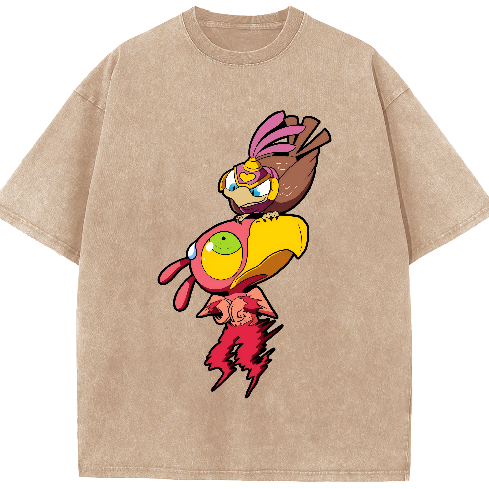 （画像用） ジョジョの奇妙な冒険 JoJo's Bizarre Adventure 綿100% ヴィンテージ風 半袖Tシャツ（フロントプリント）