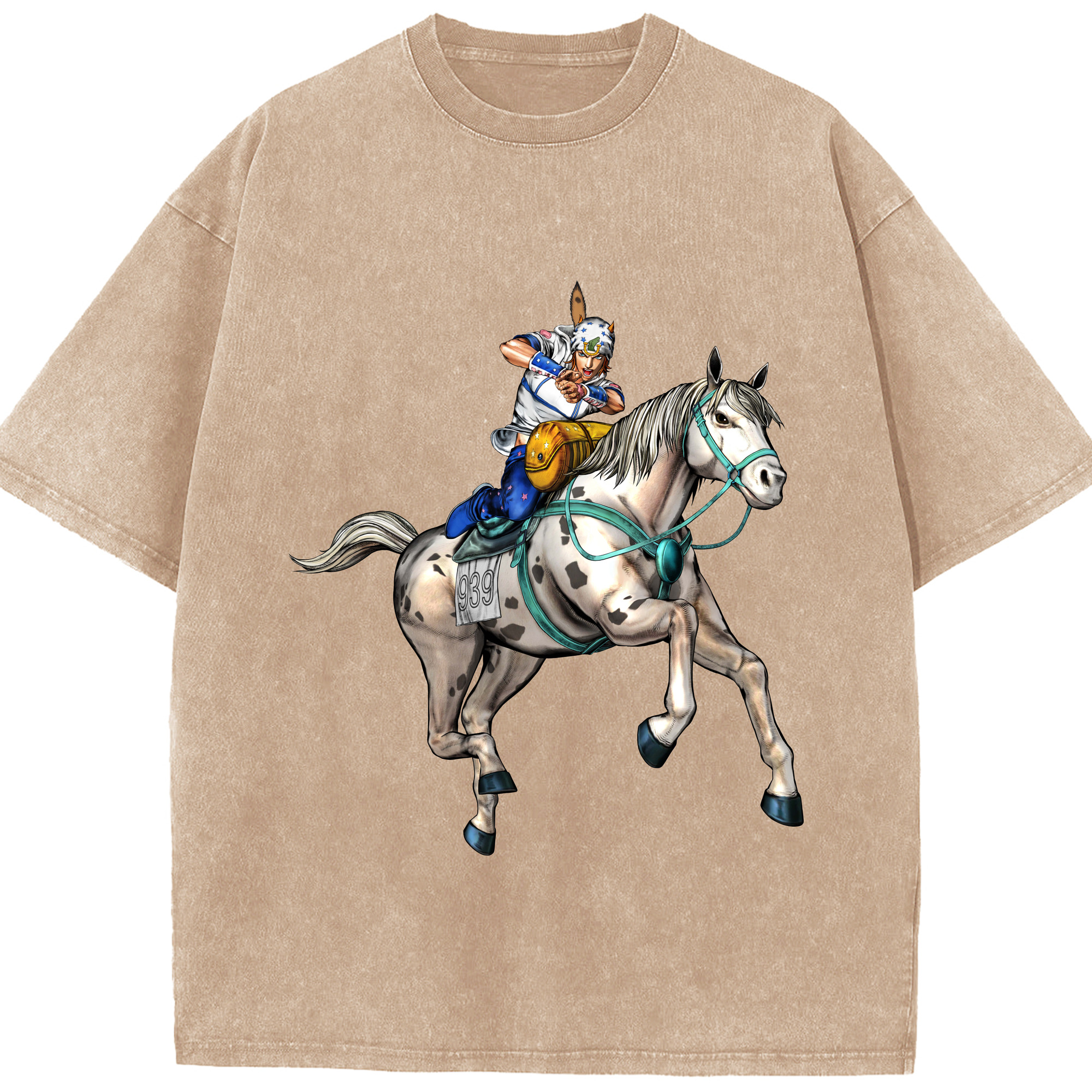 （画像用） ジョジョの奇妙な冒険 ジョナサン?ジョースター JoJo's Bizarre Adventure Jonathan Joestar 綿100% ヴィンテージ風 半袖Tシャツ（フロントプリント）