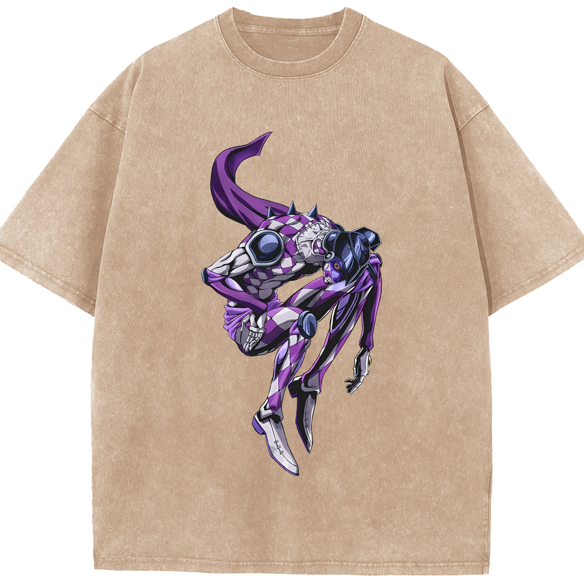 （画像用） ジョジョの奇妙な冒険 パンナコッタ?フー JoJo's Bizarre Adventure Pannacotta Fugo 綿100% ヴィンテージ風 半袖Tシャツ（フロントプリント）