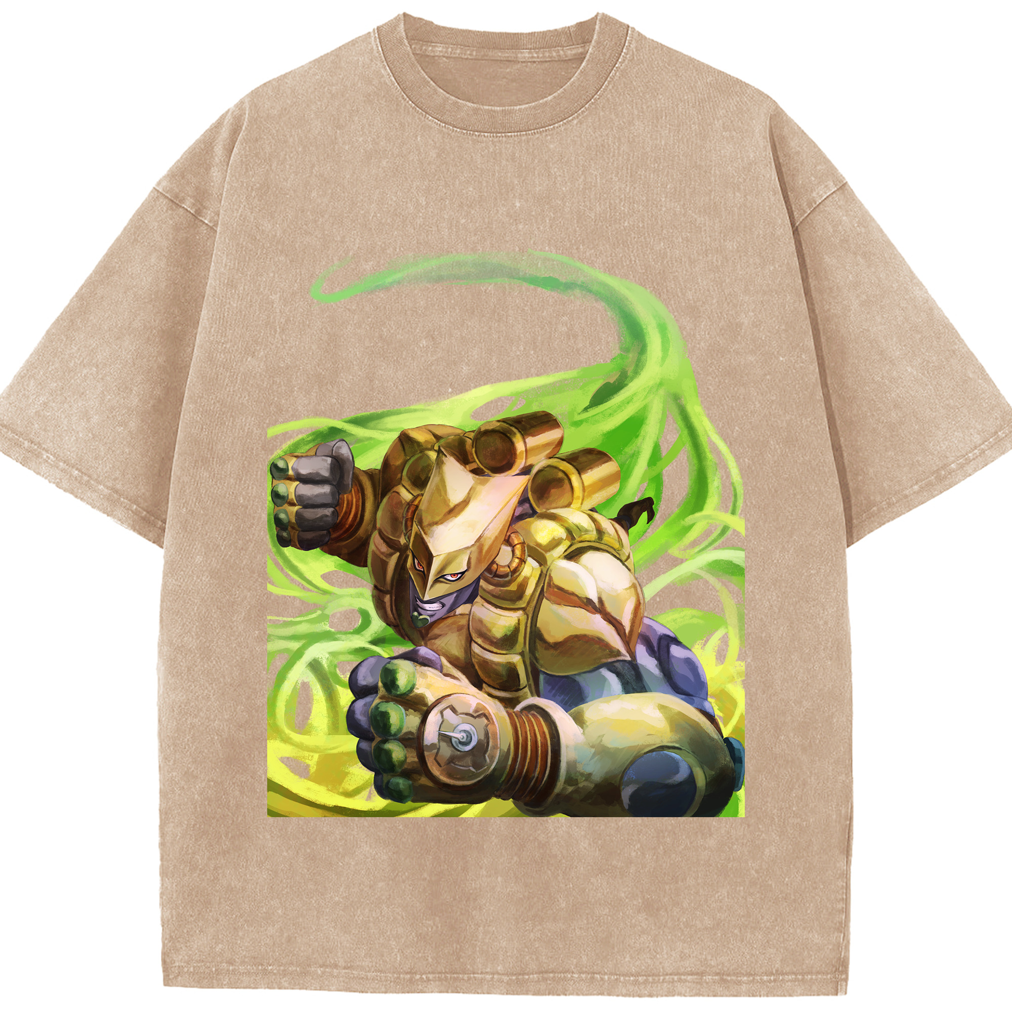 （画像用） ジョジョの奇妙な冒険 ディオ?ブランドー JoJo's Bizarre Adventure Dio Brando 綿100% ヴィンテージ風 半袖Tシャツ（フロントプリント）
