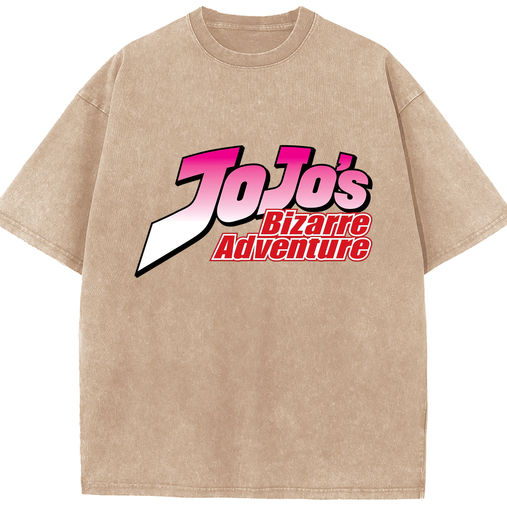 （画像用） ジョジョの奇妙な冒険 JoJo's Bizarre Adventure 綿100% ヴィンテージ風 半袖Tシャツ（フロントプリント）