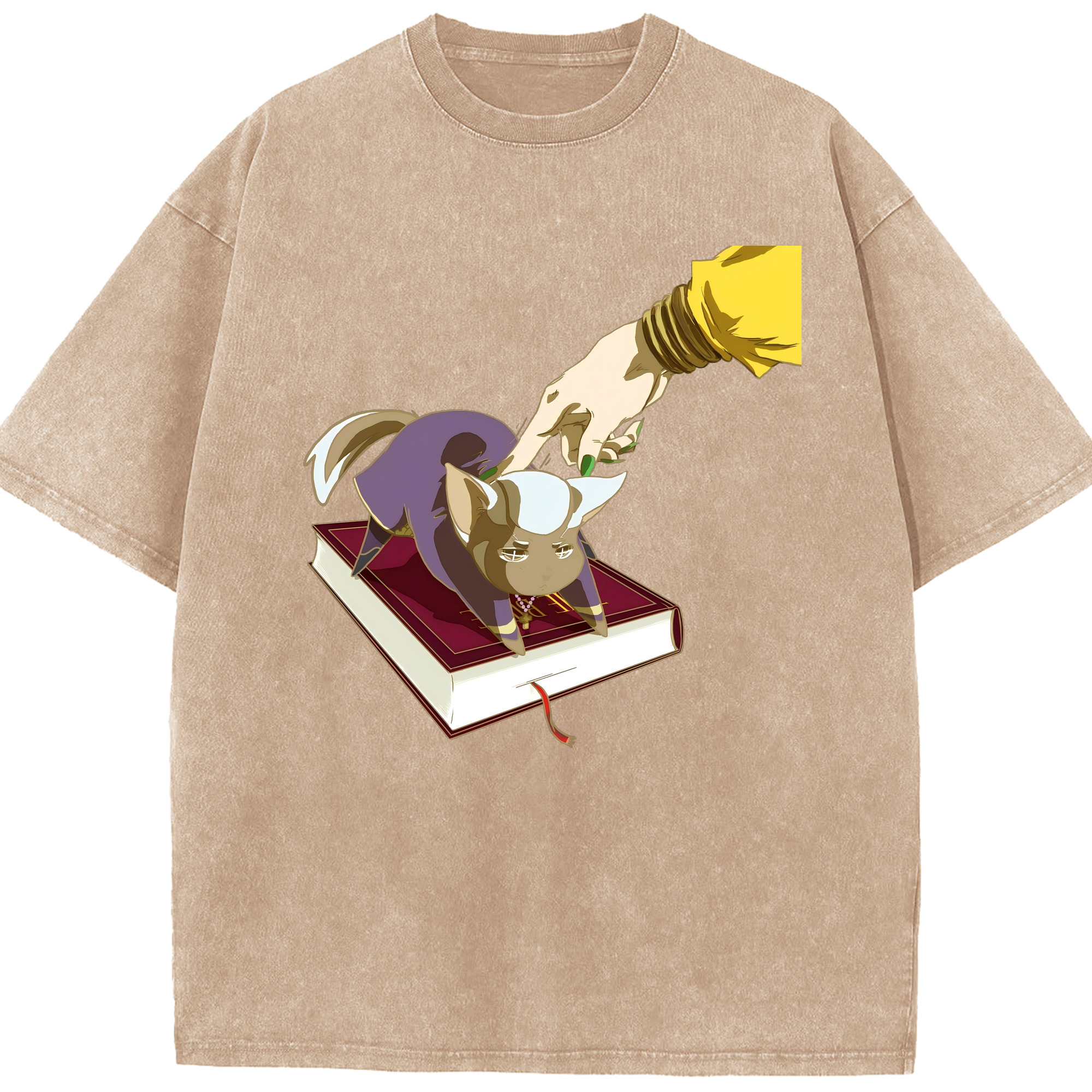 （画像用） ジョジョの奇妙な冒険 JoJo's Bizarre Adventure 綿100% ヴィンテージ風 半袖Tシャツ（フロントプリント）