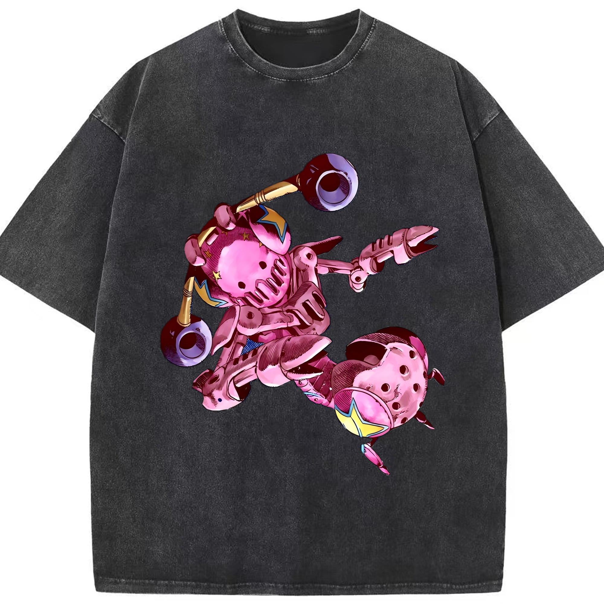 （画像用） ジョジョの奇妙な冒険 ジョナサン?ジョースター JoJo's Bizarre Adventure Jonathan Joestar 綿100% ヴィンテージ風 半袖Tシャツ（フロントプリント）