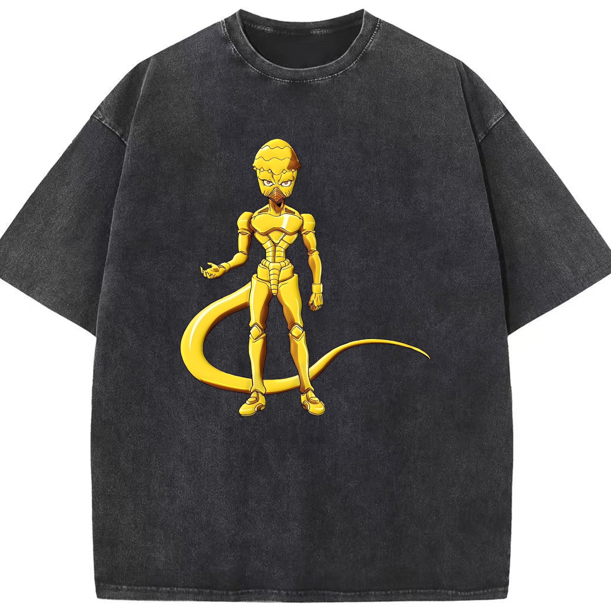 （画像用） ジョジョの奇妙な冒険 おといし あきら JoJo's Bizarre Adventure Akira Otoishi 綿100% ヴィンテージ風 半袖Tシャツ（フロントプリント）