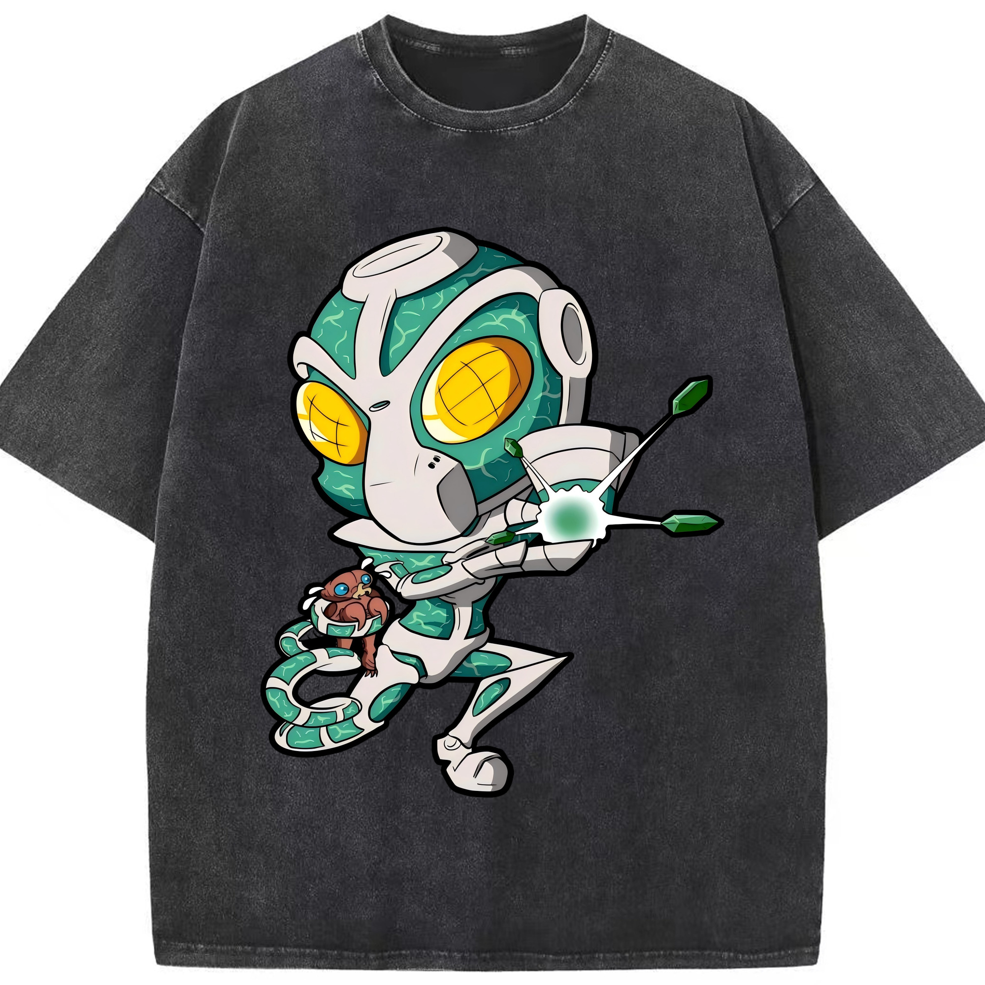 （画像用） ジョジョの奇妙な冒険 花京院 典明（かきょういん のりあき） JoJo's Bizarre Adventure Kakyoin Noriaki 綿100% ヴィンテージ風 半袖Tシャツ（フロントプリント）
