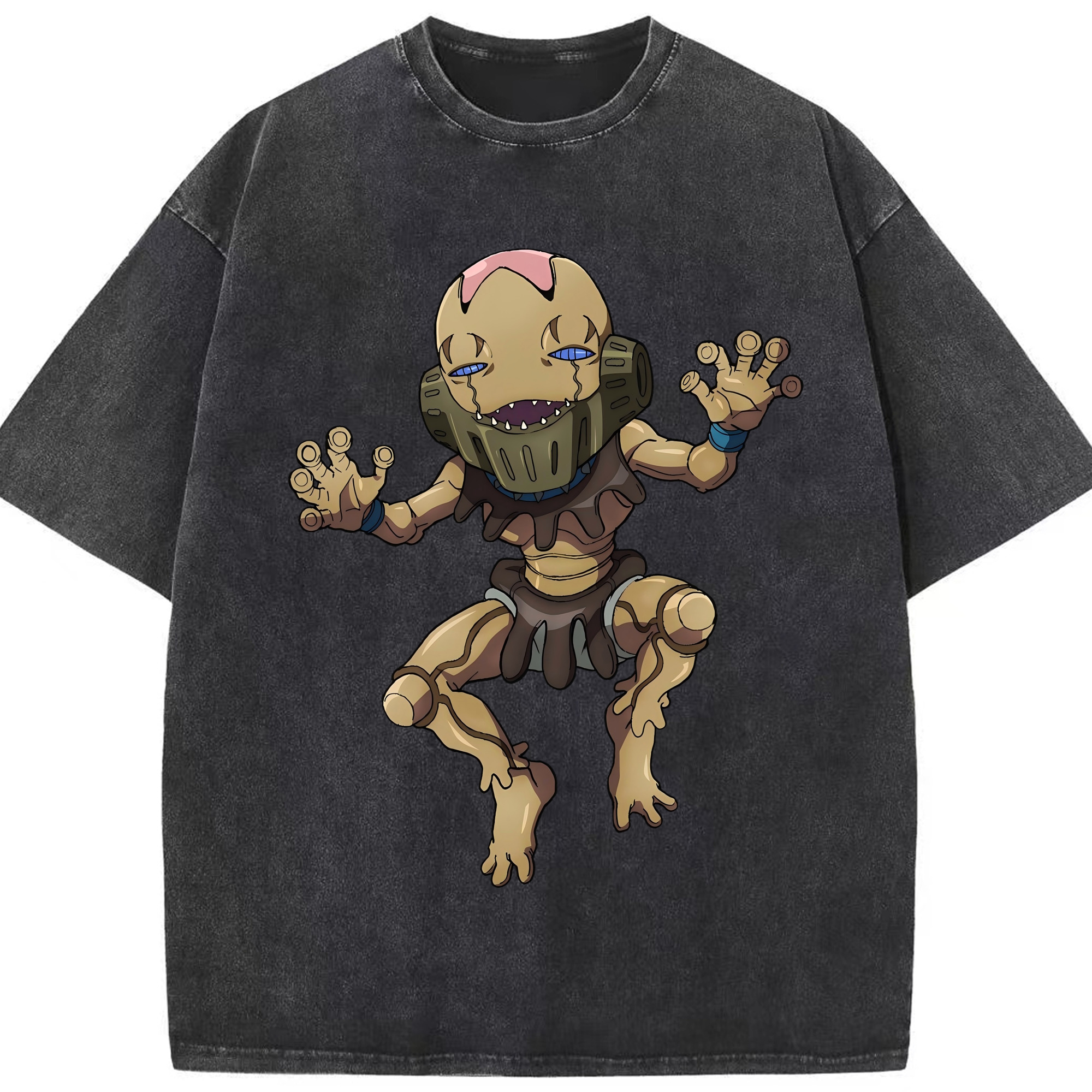 （画像用） ジョジョの奇妙な冒険 JoJo's Bizarre Adventure 綿100% ヴィンテージ風 半袖Tシャツ（フロントプリント）