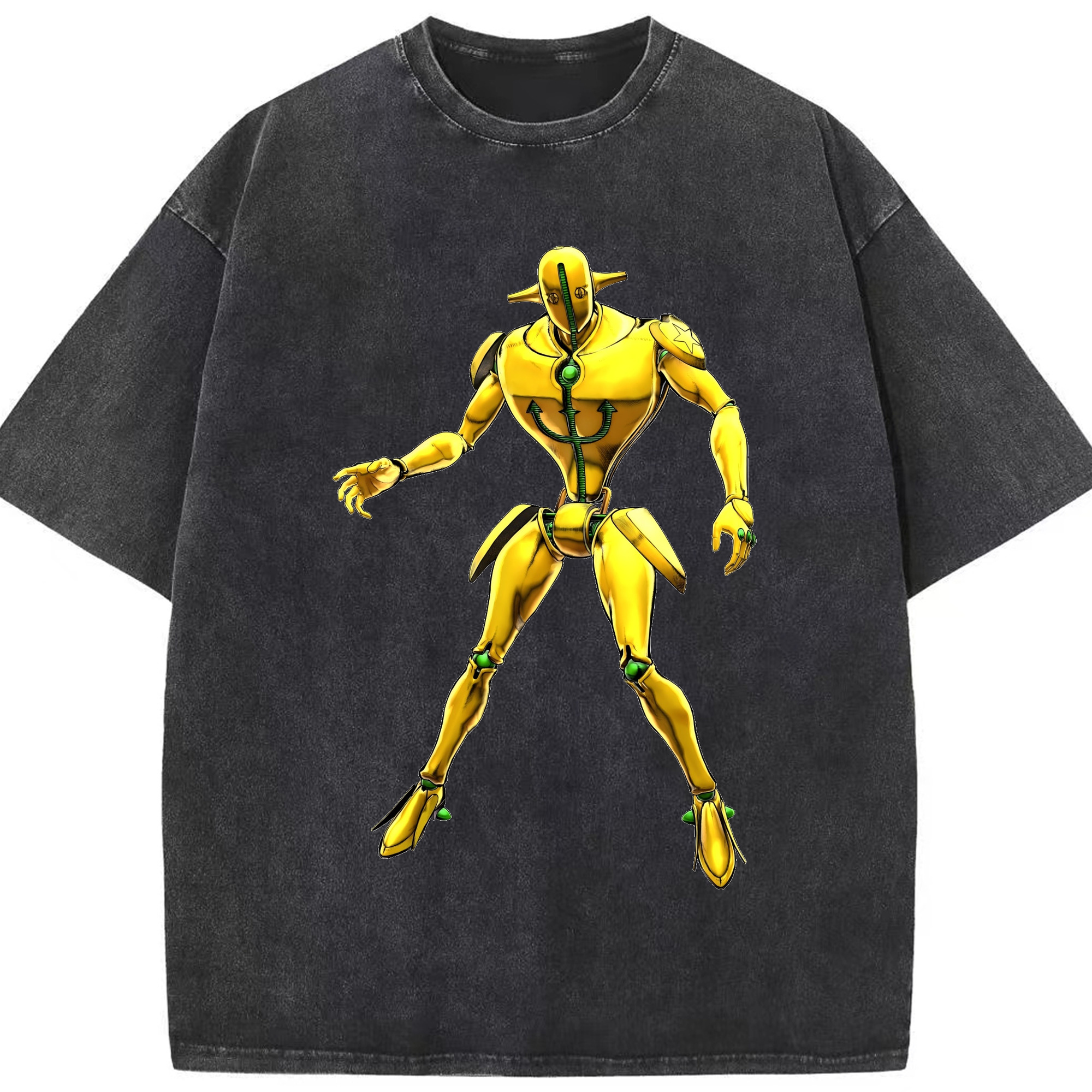 （画像用） ジョジョの奇妙な冒険 JoJo's Bizarre Adventure 綿100% ヴィンテージ風 半袖Tシャツ（フロントプリント）