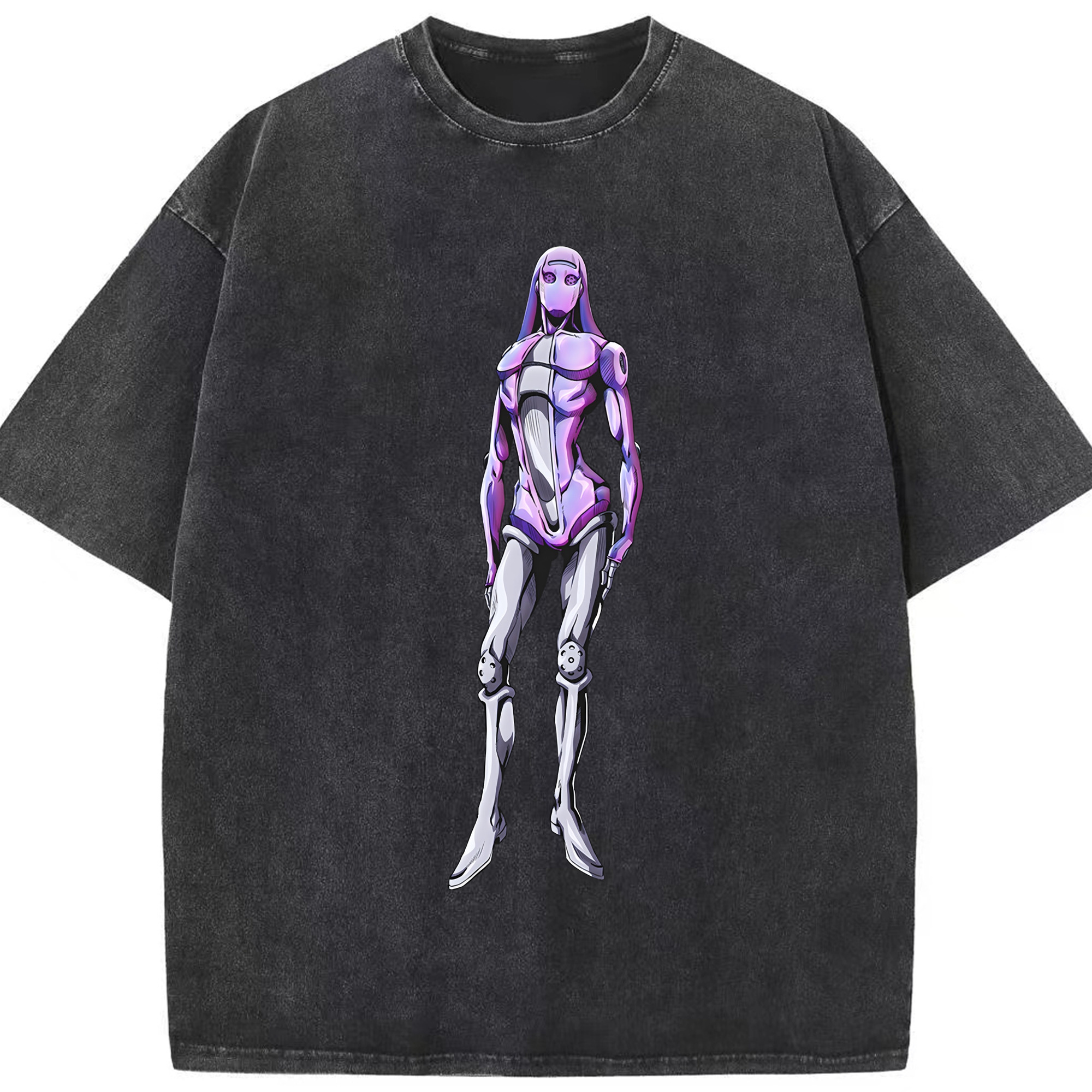 （画像用） ジョジョの奇妙な冒険 JoJo's Bizarre Adventure 綿100% ヴィンテージ風 半袖Tシャツ（フロントプリント）