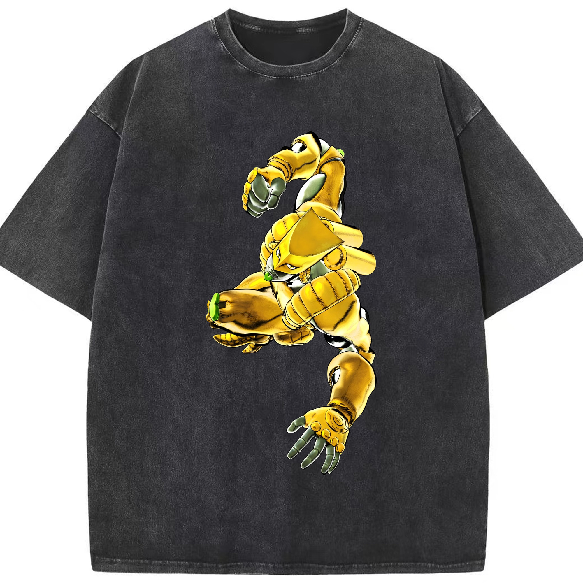 （画像用） ジョジョの奇妙な冒険 ディオ?ブランドー JoJo's Bizarre Adventure Dio Brando 綿100% ヴィンテージ風 半袖Tシャツ（フロントプリント）