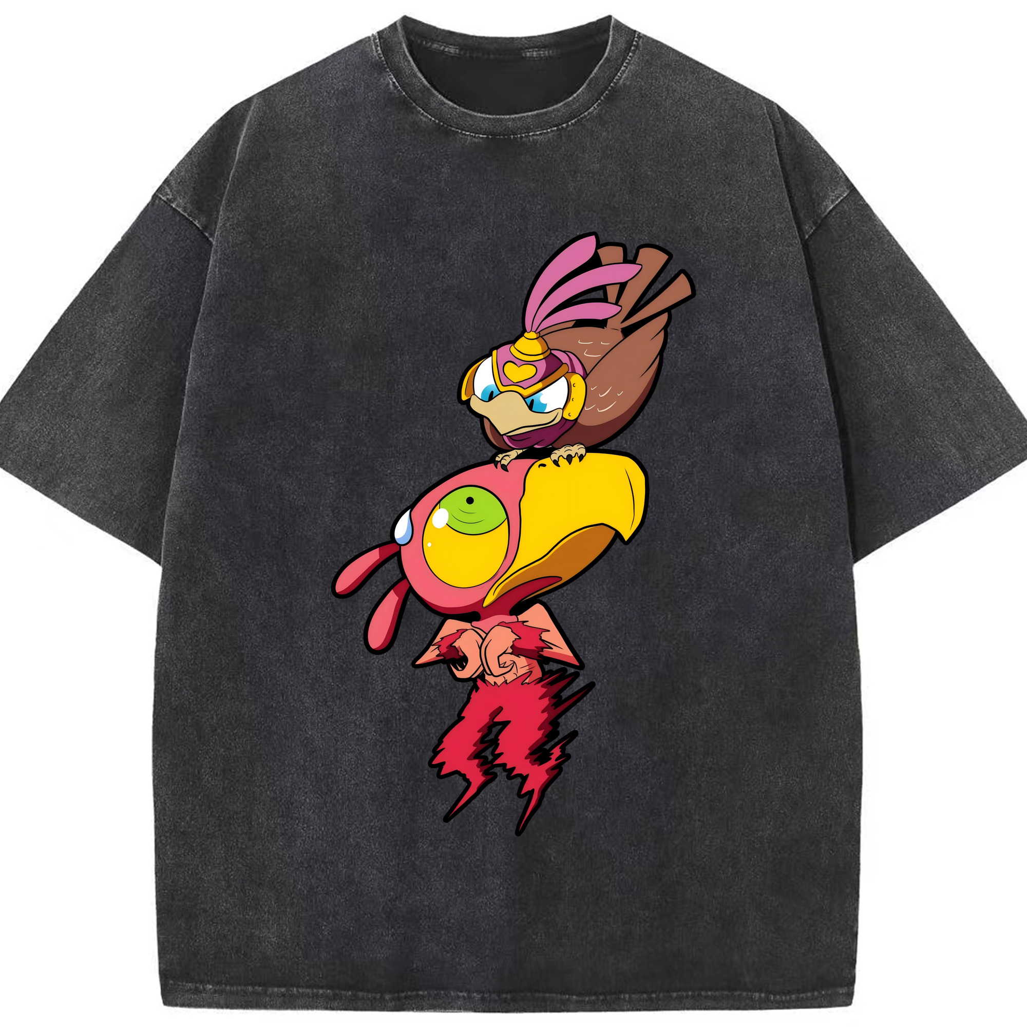（画像用） ジョジョの奇妙な冒険 JoJo's Bizarre Adventure 綿100% ヴィンテージ風 半袖Tシャツ（フロントプリント）