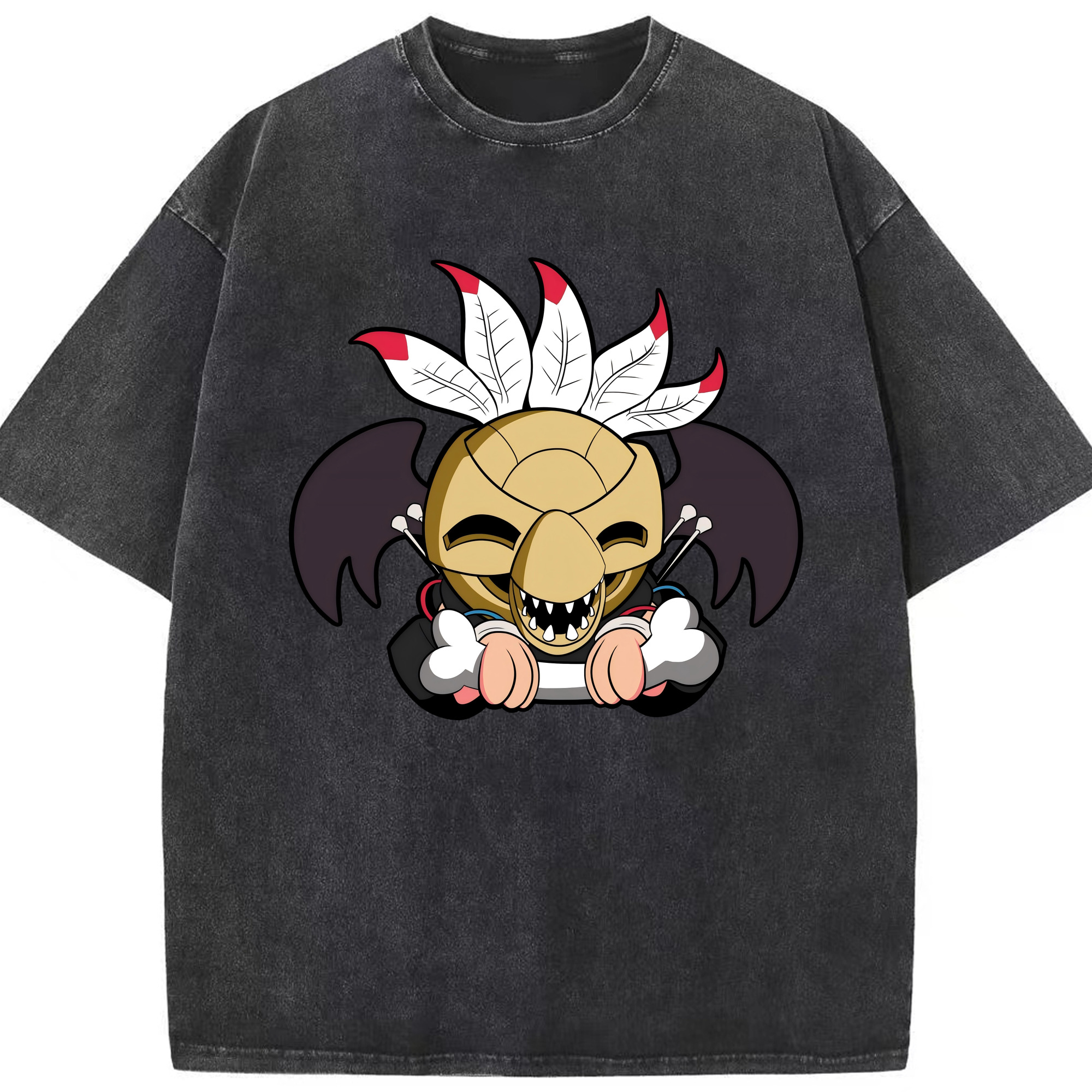 （画像用） ジョジョの奇妙な冒険 JoJo's Bizarre Adventure 綿100% ヴィンテージ風 半袖Tシャツ（フロントプリント）