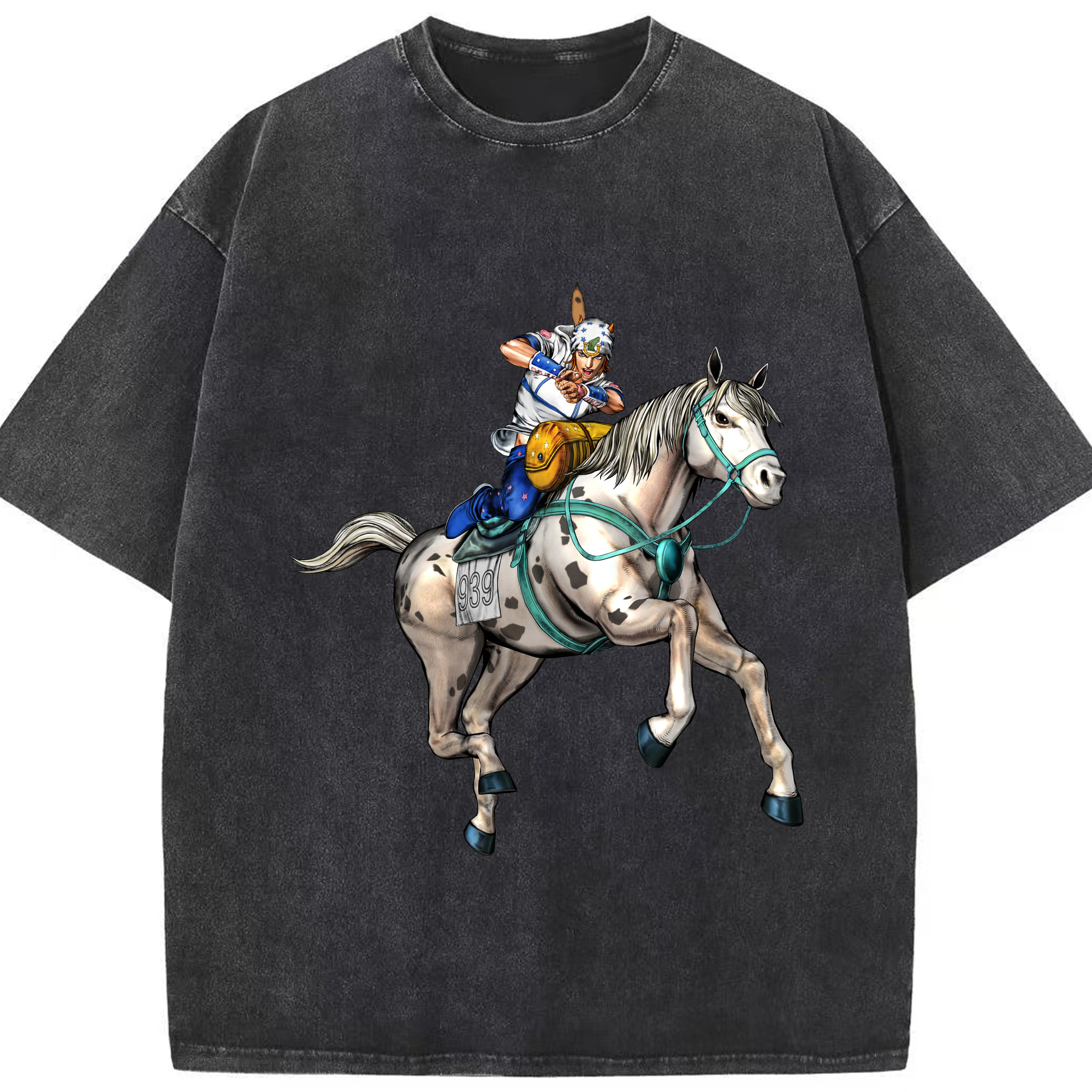（画像用） ジョジョの奇妙な冒険 ジョナサン?ジョースター JoJo's Bizarre Adventure Jonathan Joestar 綿100% ヴィンテージ風 半袖Tシャツ（フロントプリント）