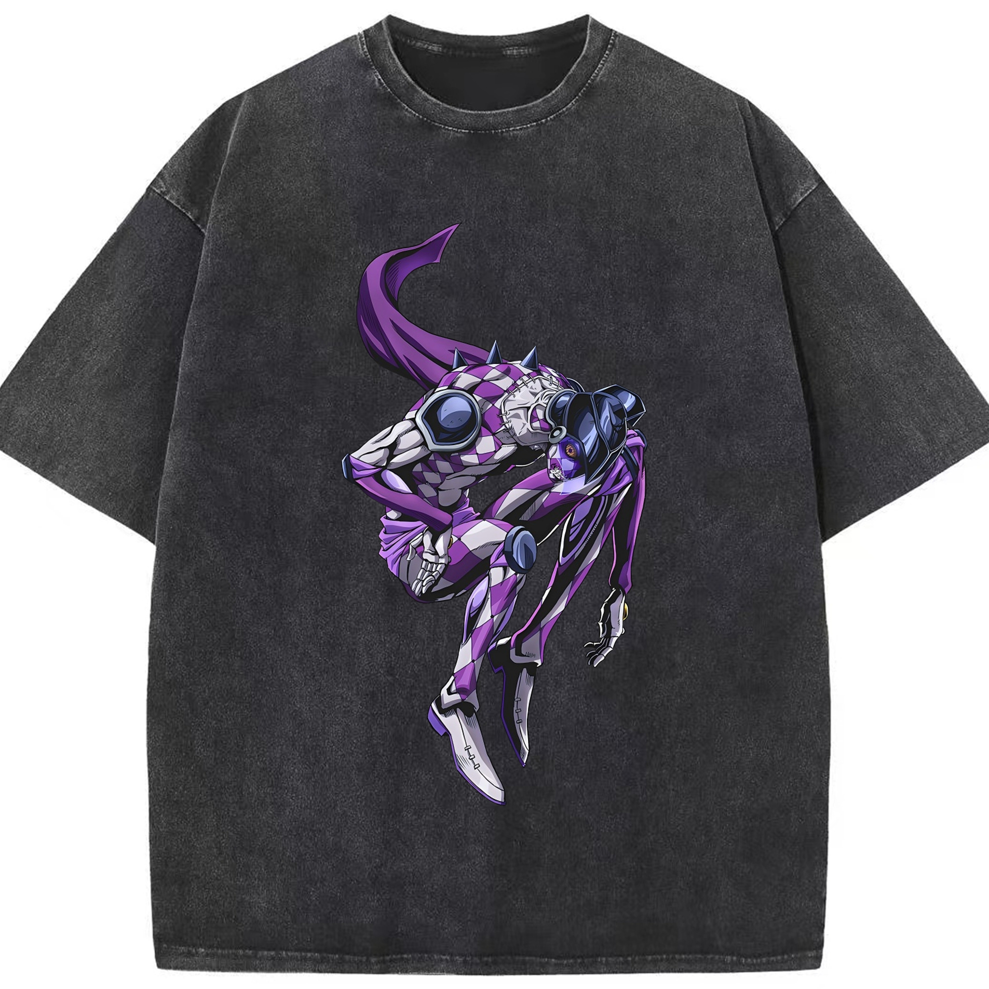 （画像用） ジョジョの奇妙な冒険 パンナコッタ?フー JoJo's Bizarre Adventure Pannacotta Fugo 綿100% ヴィンテージ風 半袖Tシャツ（フロントプリント）