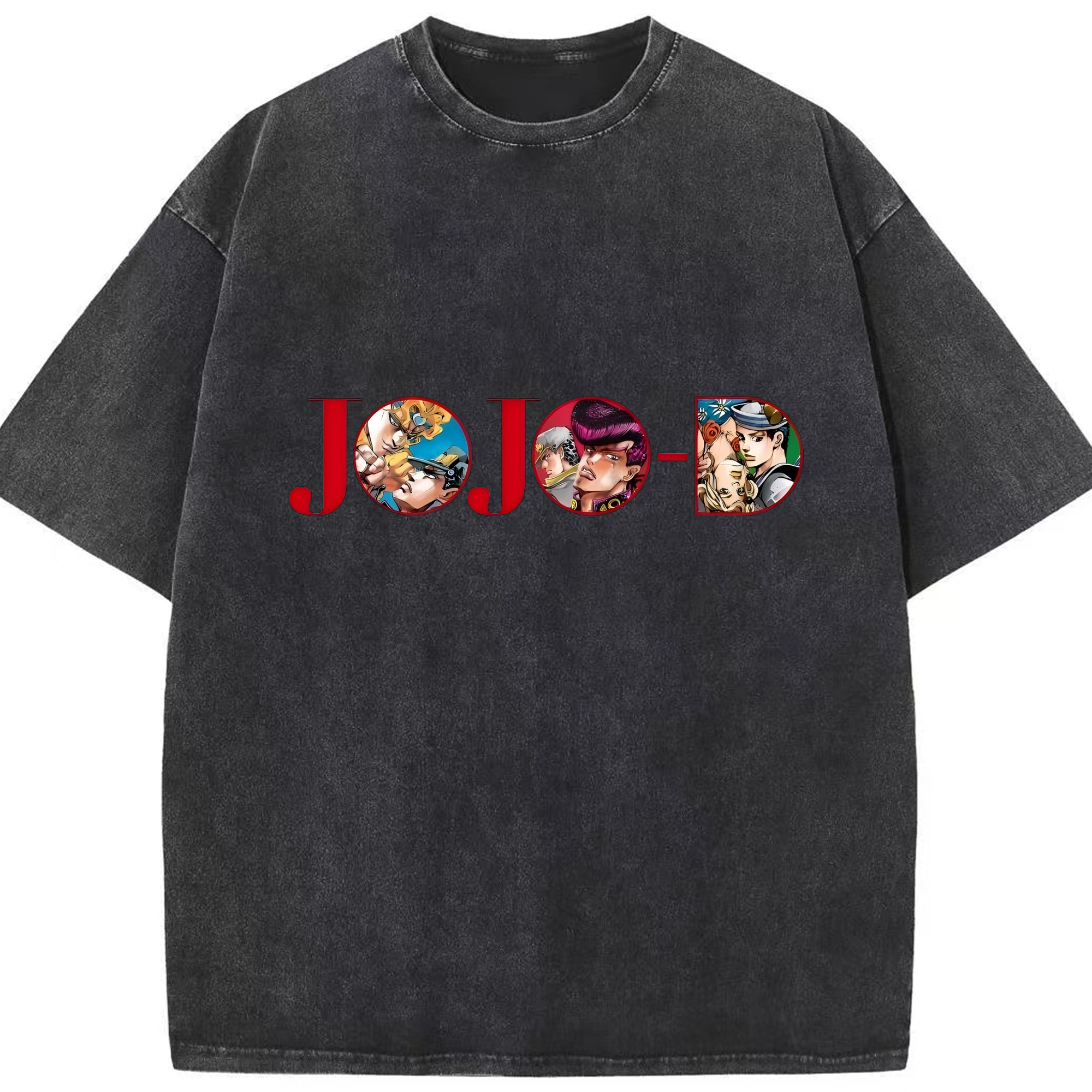 （画像用） ジョジョの奇妙な冒険 JoJo's Bizarre Adventure 綿100% ヴィンテージ風 半袖Tシャツ（フロントプリント）