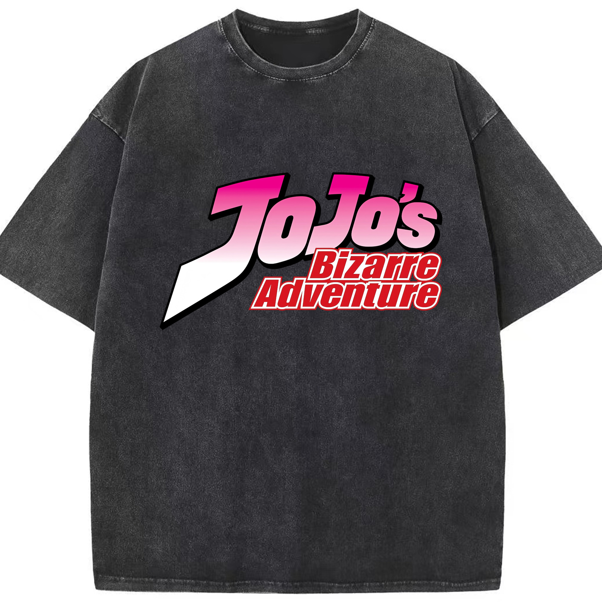 （画像用） ジョジョの奇妙な冒険 JoJo's Bizarre Adventure 綿100% ヴィンテージ風 半袖Tシャツ（フロントプリント）