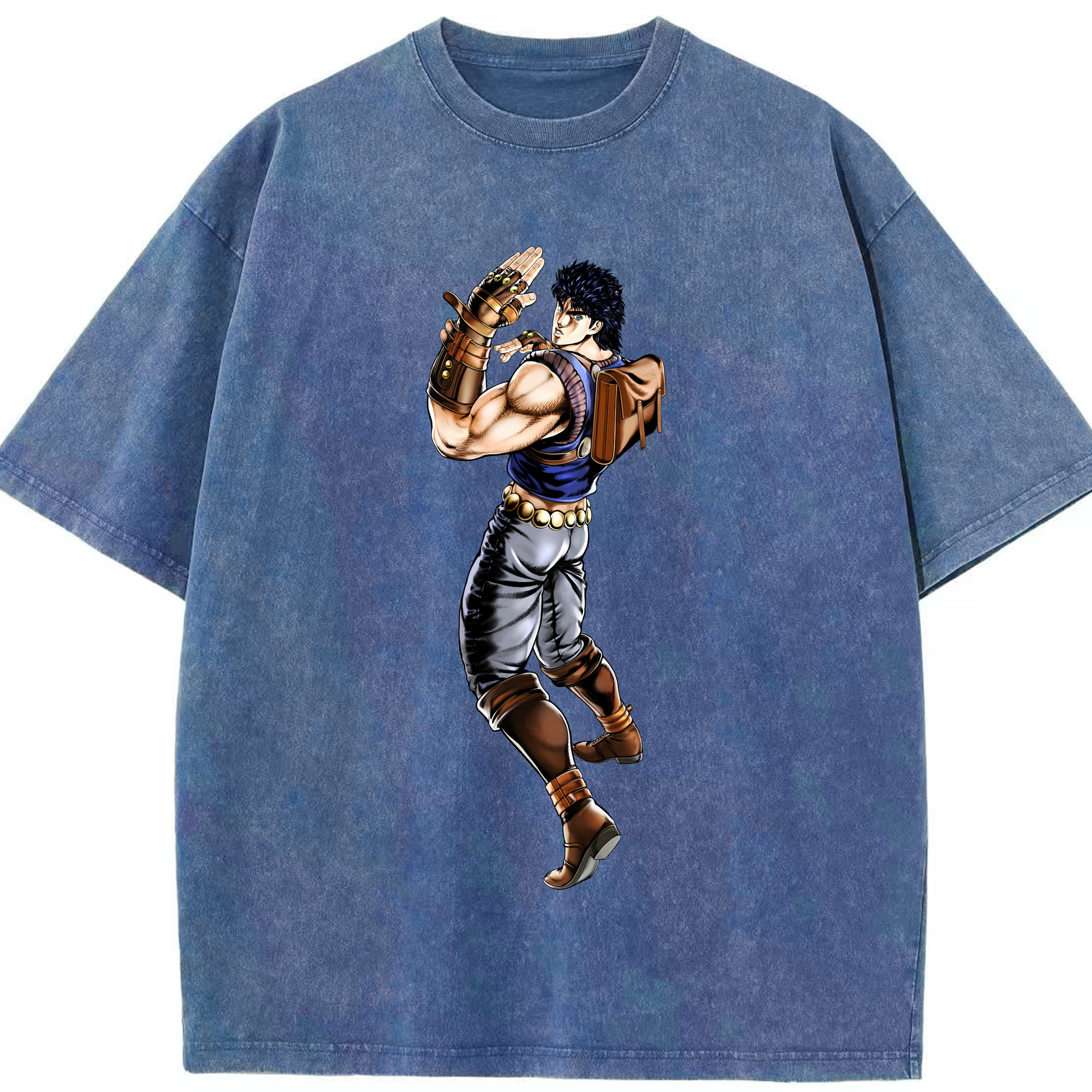 （画像用） ジョジョの奇妙な冒険 /ジョナサン?ジョースター JoJo's Bizarre Adventure Jonathan Joestar 綿100% ヴィンテージ風 半袖Tシャツ（フロントプリント）