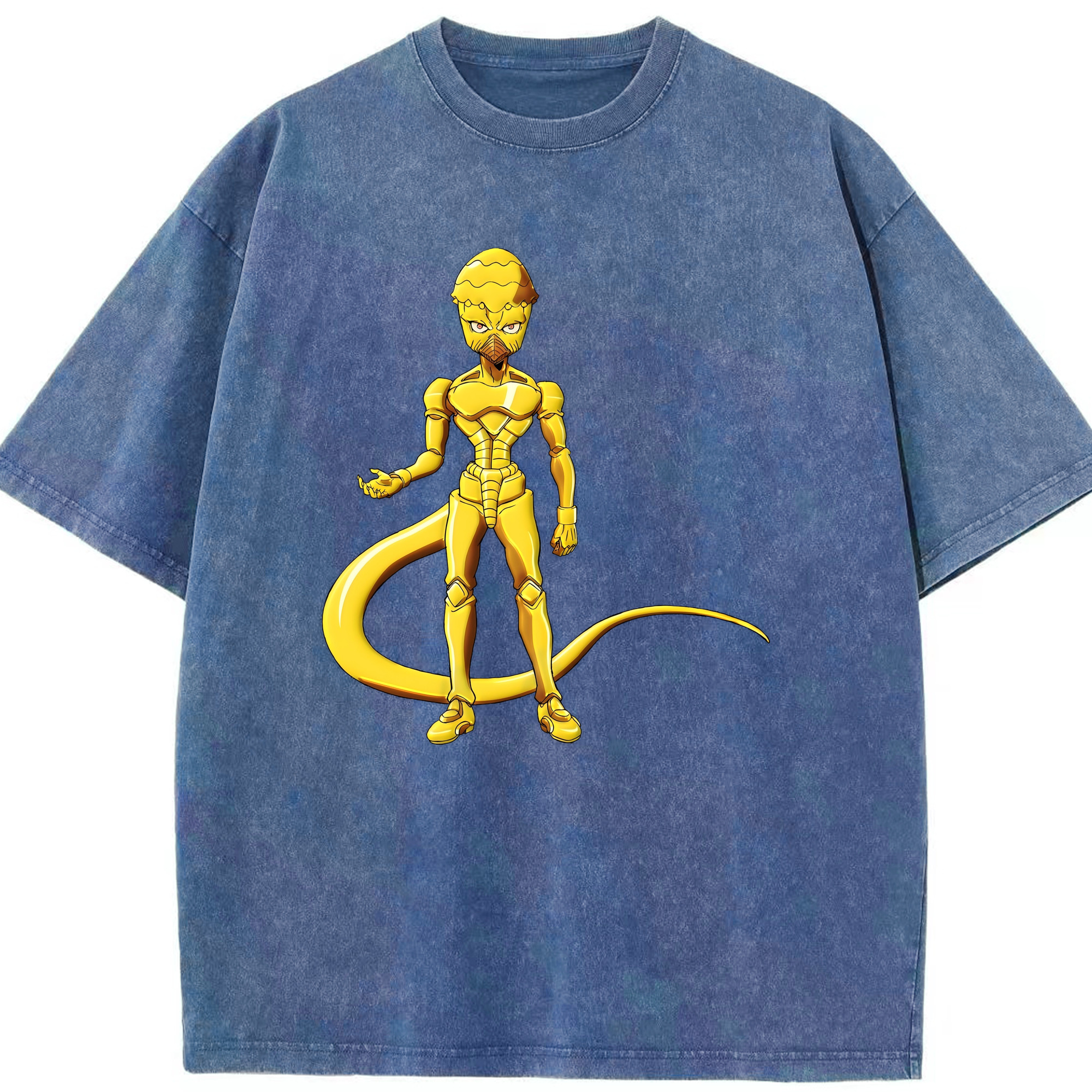（画像用） ジョジョの奇妙な冒険 おといし あきら JoJo's Bizarre Adventure Akira Otoishi 綿100% ヴィンテージ風 半袖Tシャツ（フロントプリント）