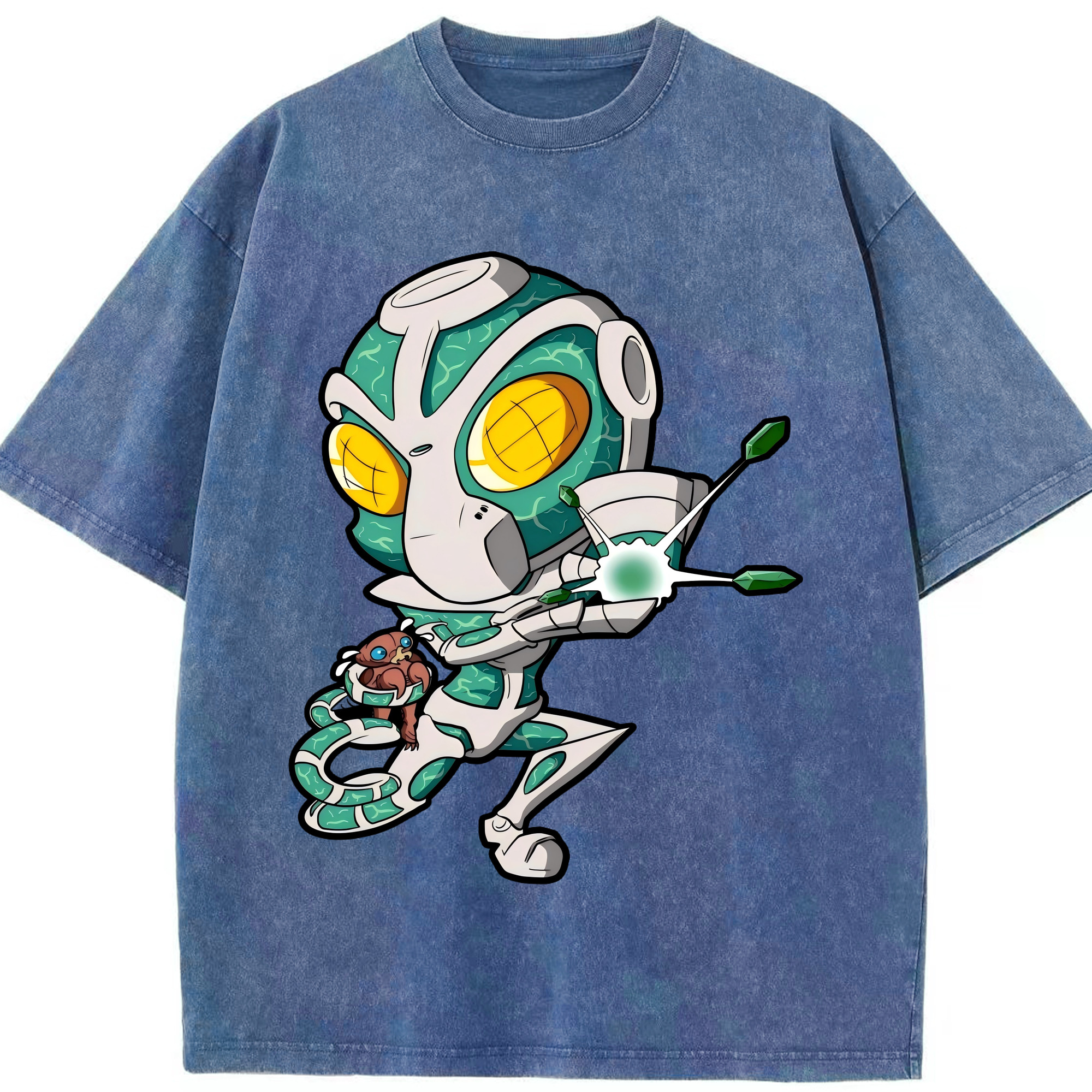 （画像用） ジョジョの奇妙な冒険 花京院 典明（かきょういん のりあき） JoJo's Bizarre Adventure Kakyoin Noriaki 綿100% ヴィンテージ風 半袖Tシャツ（フロントプリント）