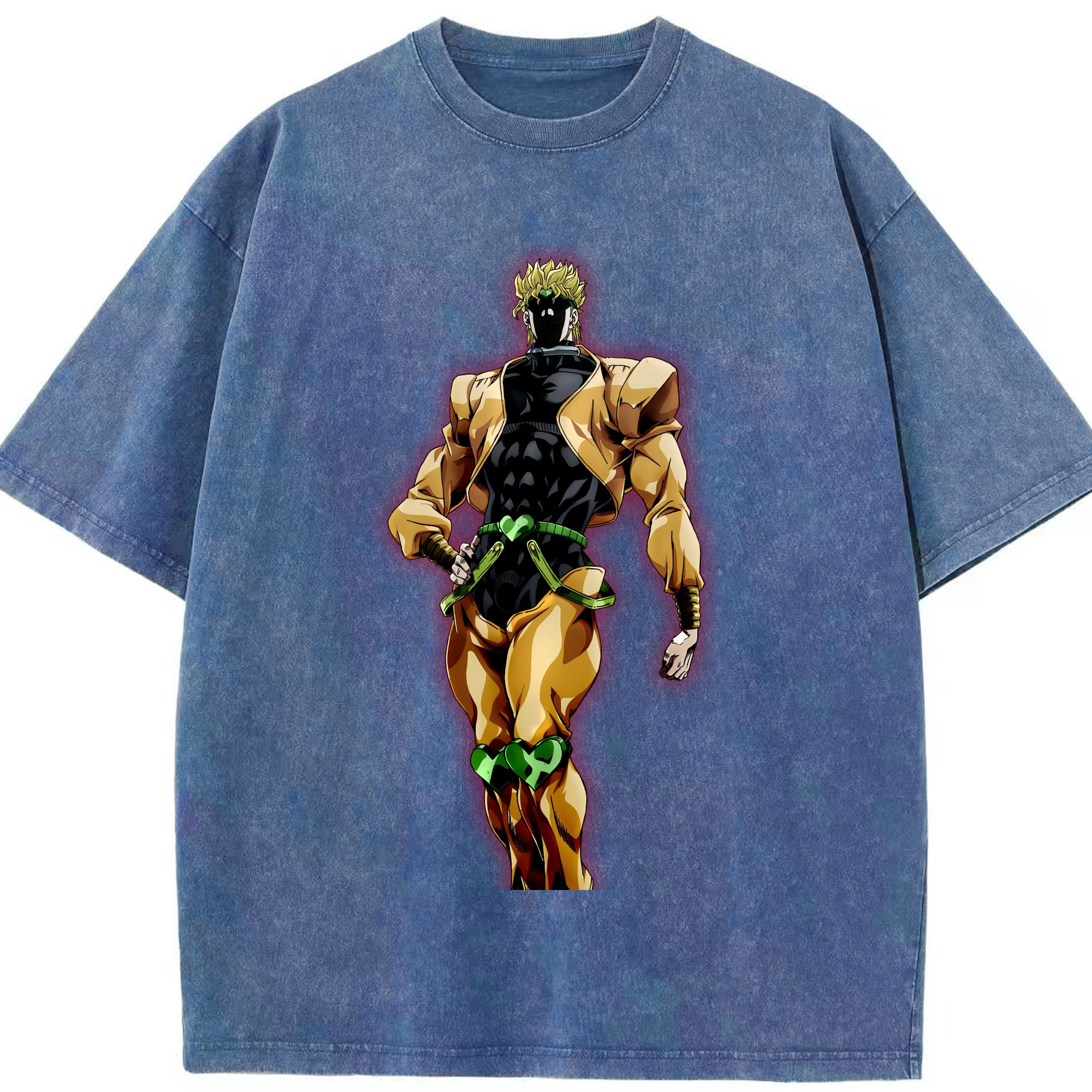 （画像用） ジョジョの奇妙な冒険 ディオ?ブランドー JoJo's Bizarre Adventure Dio Brando 綿100% ヴィンテージ風 半袖Tシャツ（フロントプリント）