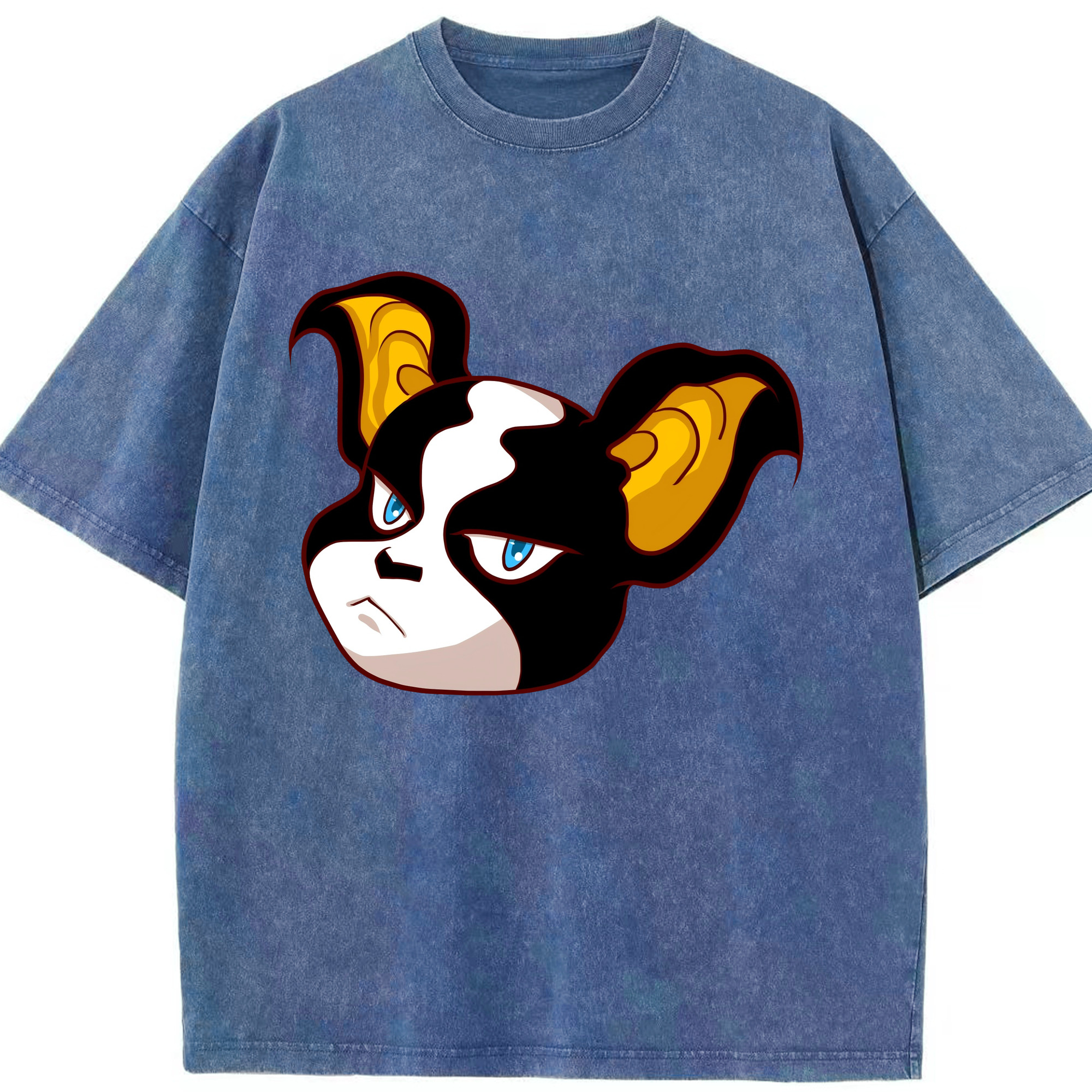（画像用） ジョジョの奇妙な冒険 イギー JoJo's Bizarre Adventure Iggy 綿100% ヴィンテージ風 半袖Tシャツ（フロントプリント）