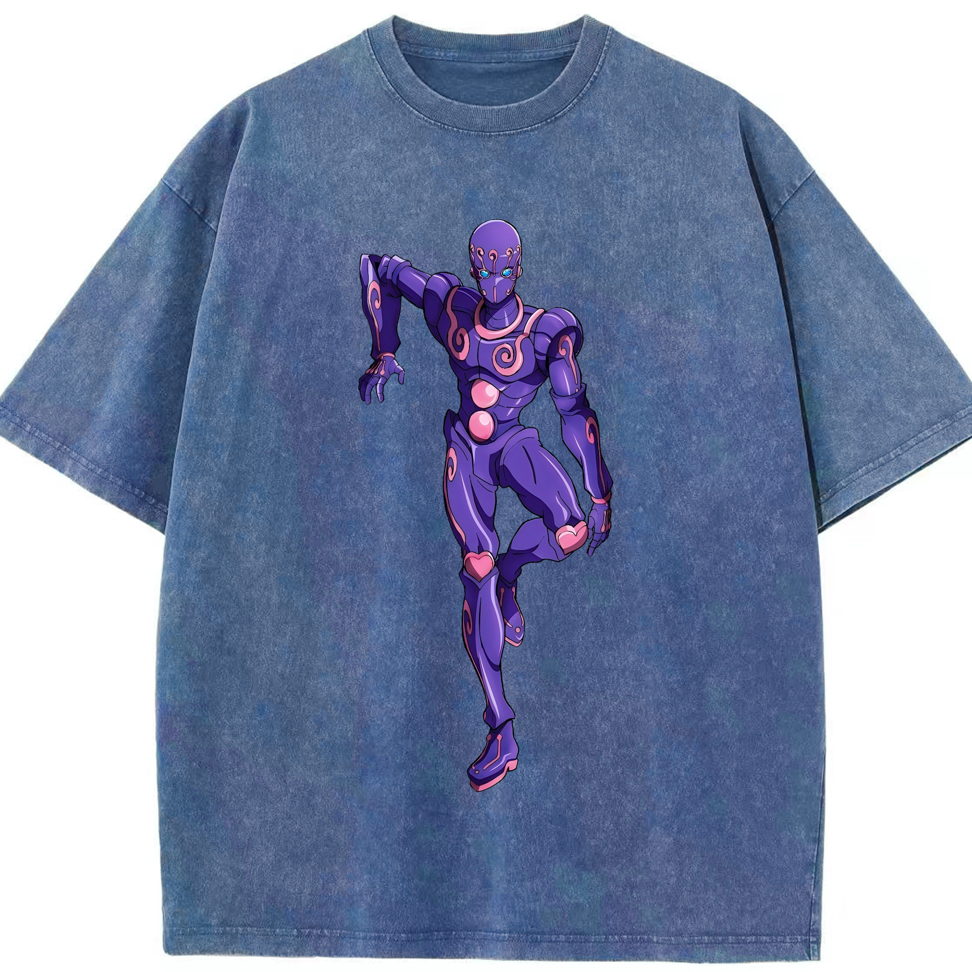 （画像用） ジョジョの奇妙な冒険 JoJo's Bizarre Adventure 綿100% ヴィンテージ風 半袖Tシャツ（フロントプリント）