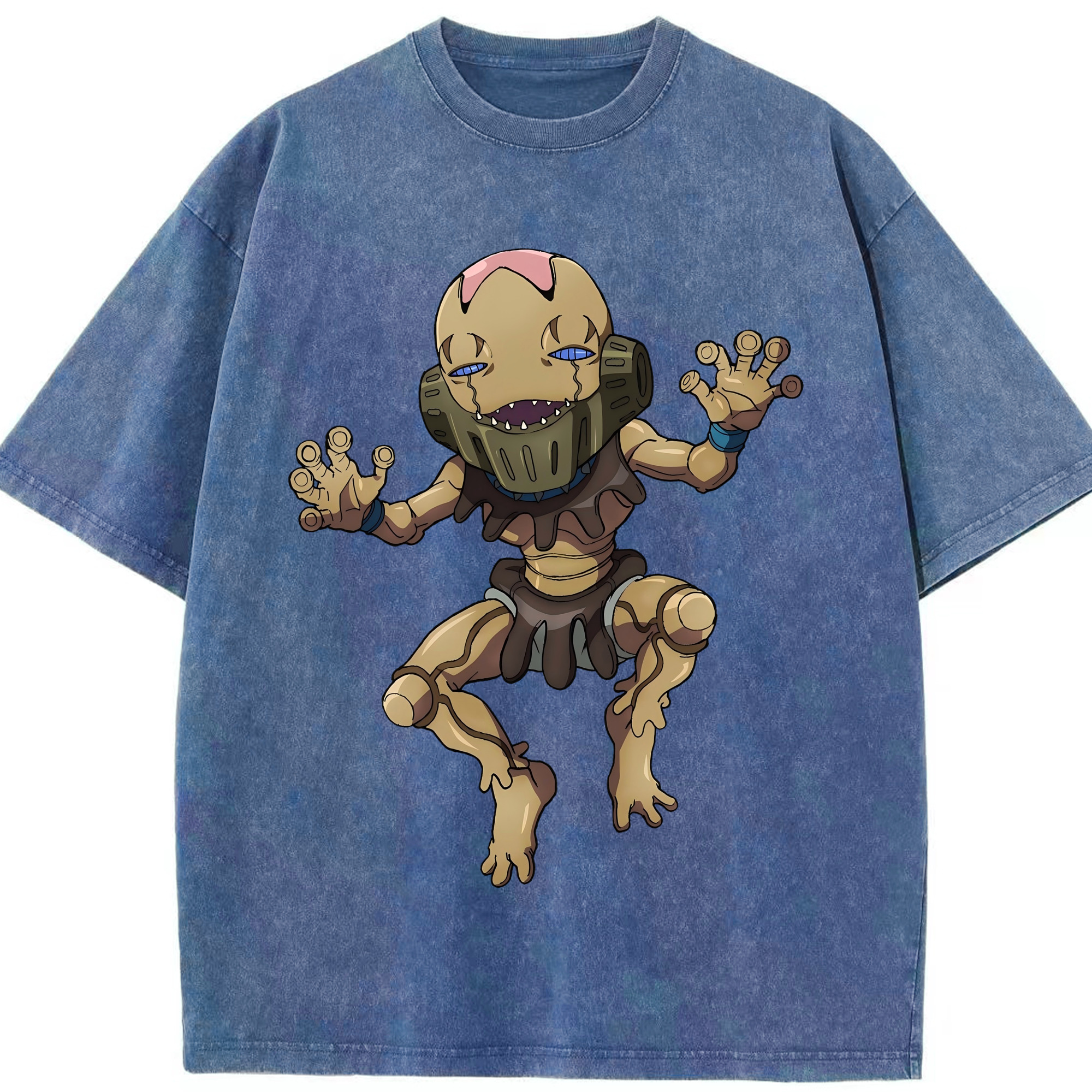 （画像用） ジョジョの奇妙な冒険 JoJo's Bizarre Adventure 綿100% ヴィンテージ風 半袖Tシャツ（フロントプリント）