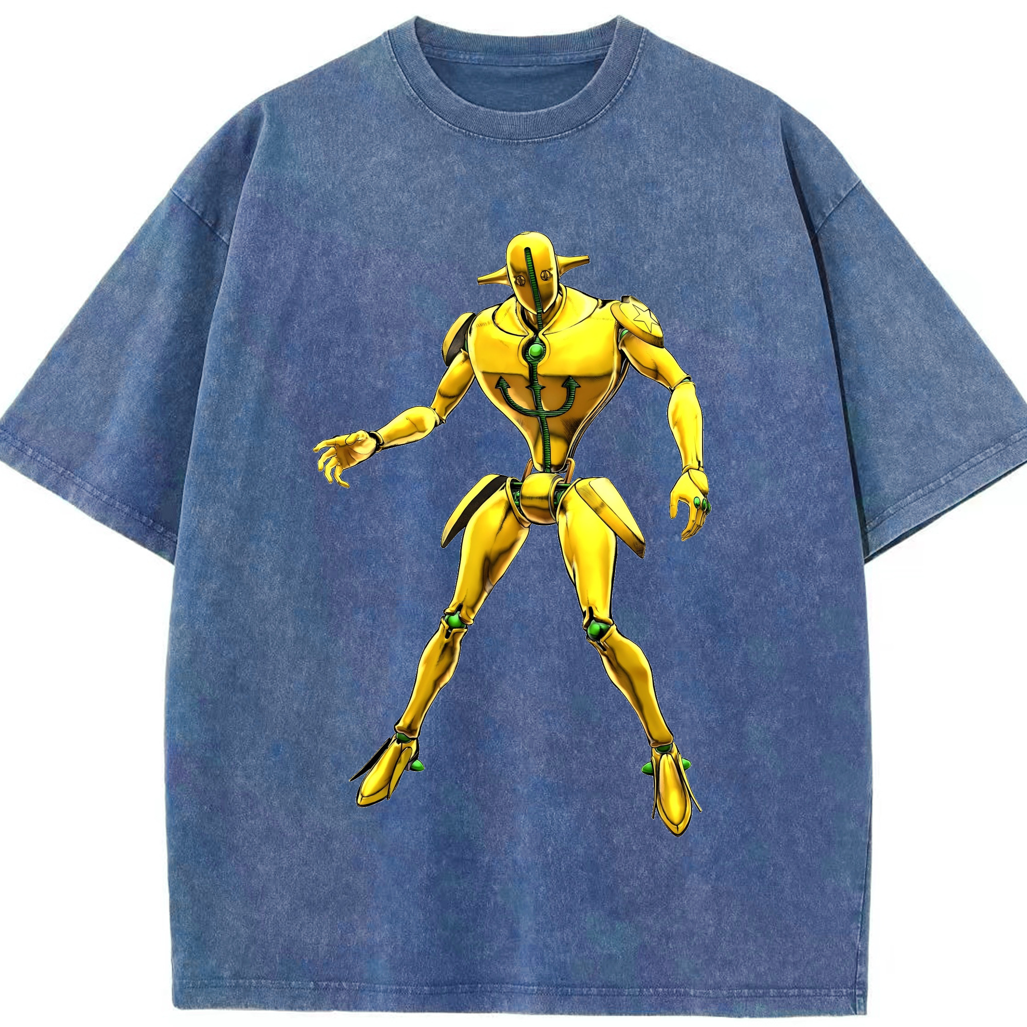 （画像用） ジョジョの奇妙な冒険 JoJo's Bizarre Adventure 綿100% ヴィンテージ風 半袖Tシャツ（フロントプリント）