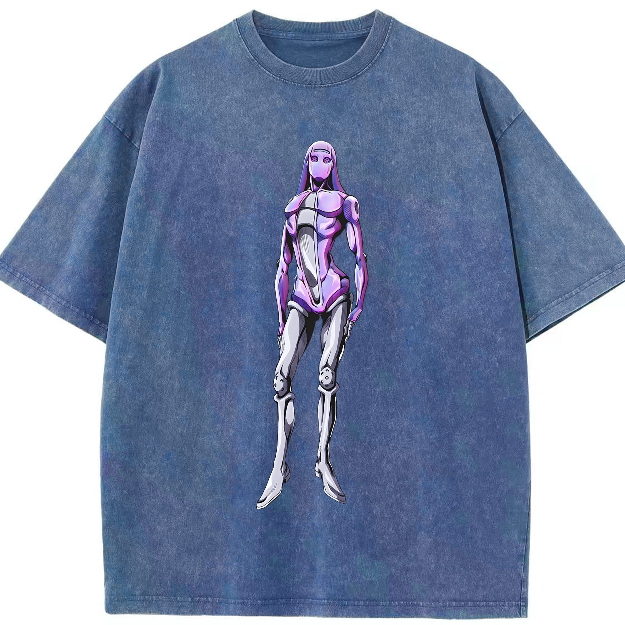 （画像用） ジョジョの奇妙な冒険 JoJo's Bizarre Adventure 綿100% ヴィンテージ風 半袖Tシャツ（フロントプリント）