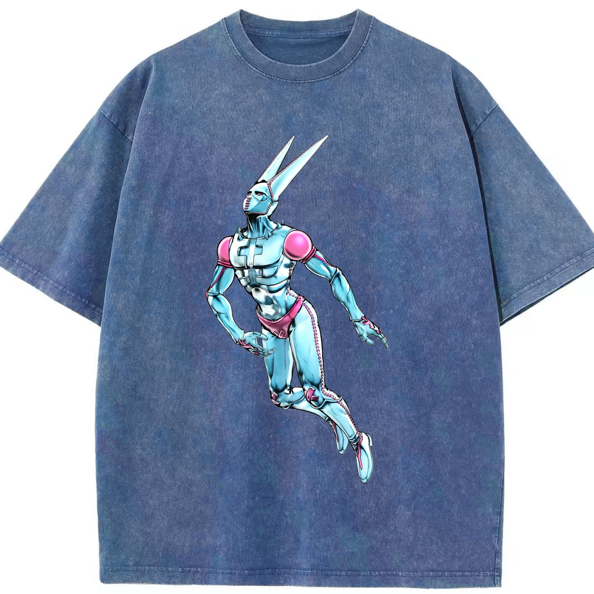（画像用） ジョジョの奇妙な冒険 JoJo's Bizarre Adventure 綿100% ヴィンテージ風 半袖Tシャツ（フロントプリント）