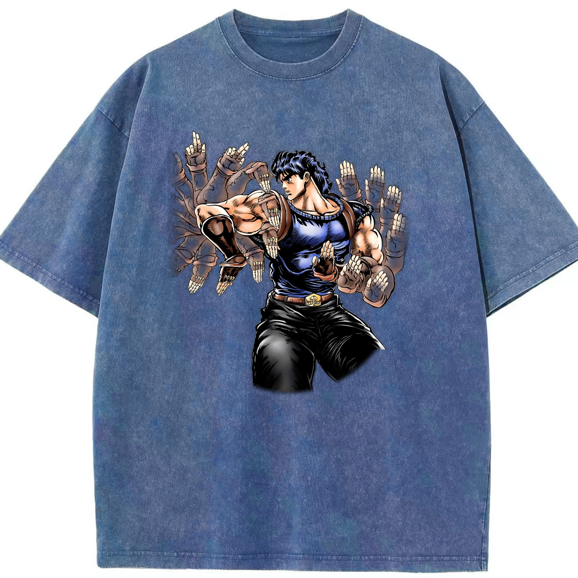 （画像用） ジョジョの奇妙な冒険 /ジョナサン?ジョースター JoJo's Bizarre Adventure Jonathan Joestar 綿100% ヴィンテージ風 半袖Tシャツ（フロントプリント）