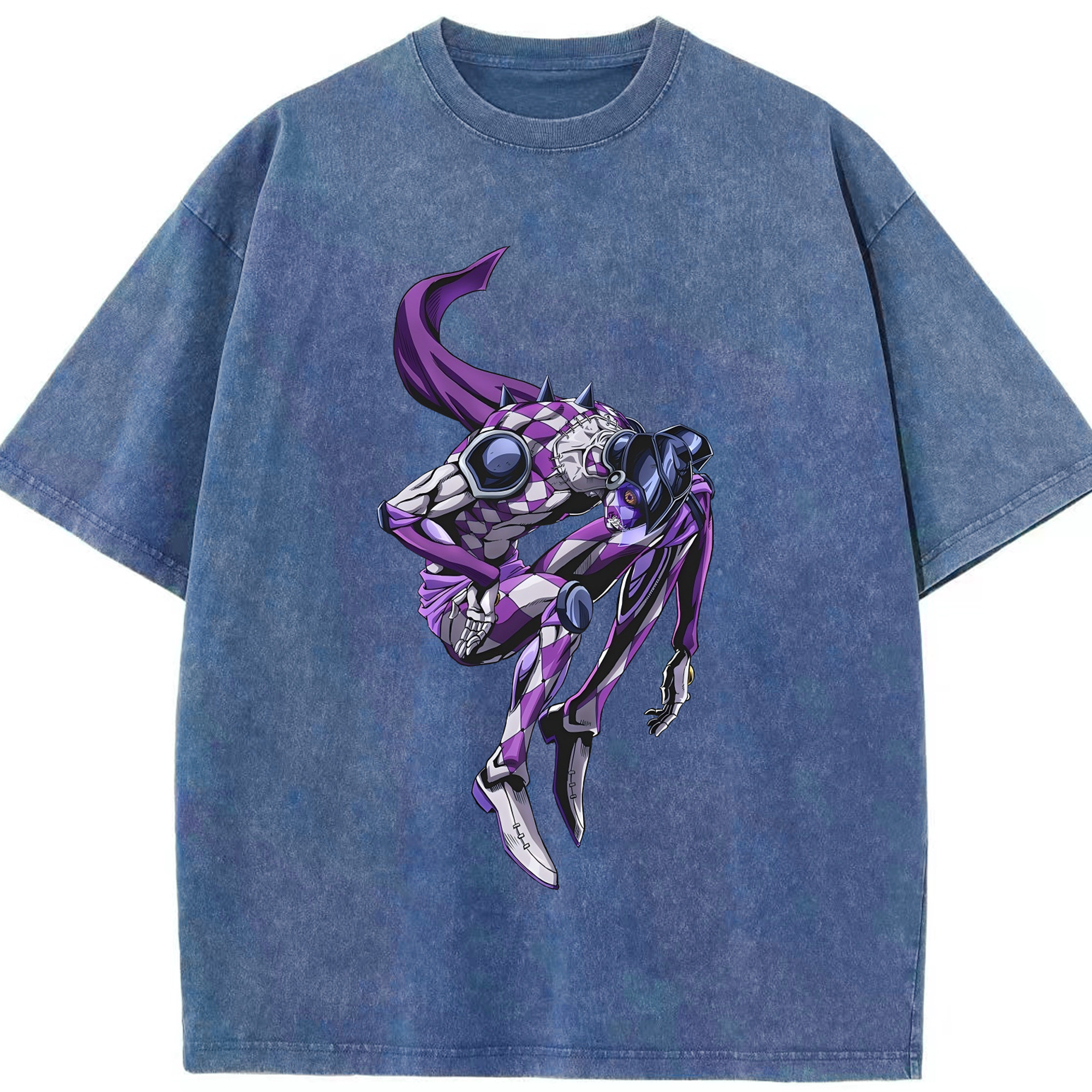 （画像用） ジョジョの奇妙な冒険 パンナコッタ?フー JoJo's Bizarre Adventure Pannacotta Fugo 綿100% ヴィンテージ風 半袖Tシャツ（フロントプリント）