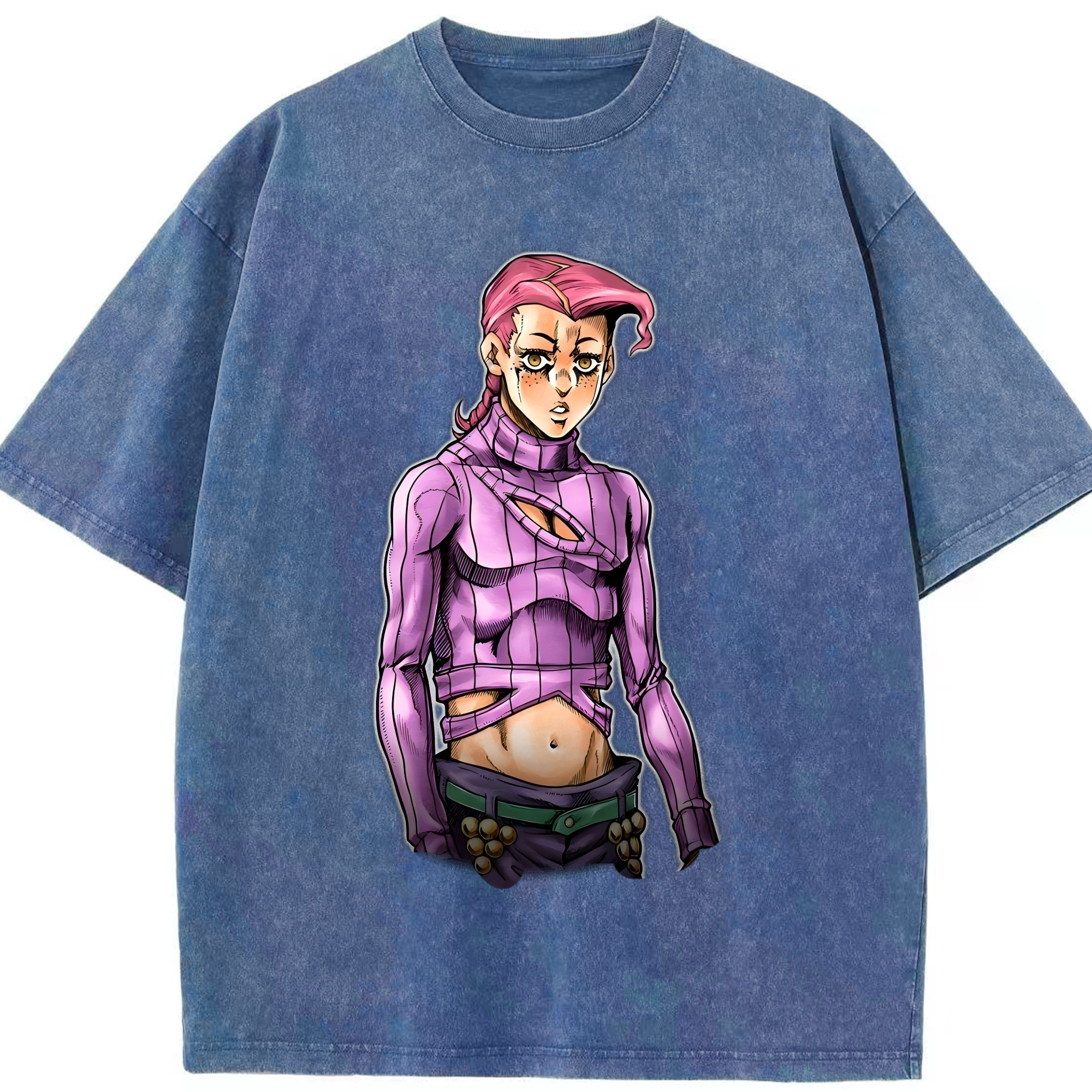 （画像用） ジョジョの奇妙な冒険 ビネガー?ドッピオ JoJo's Bizarre Adventure Vinegar Doppio 綿100% ヴィンテージ風 半袖Tシャツ（フロントプリント）