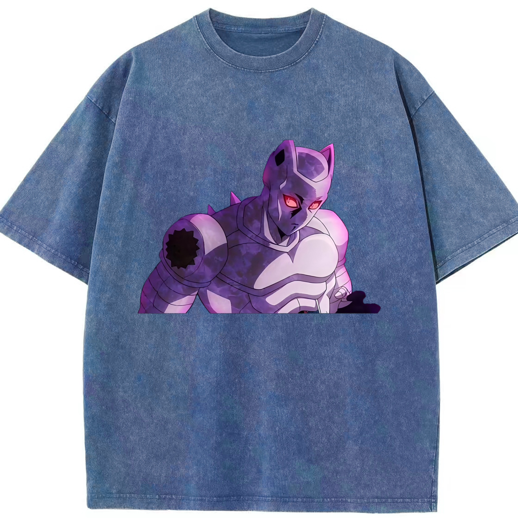 （画像用） ジョジョの奇妙な冒険 きら よしかげ JoJo's Bizarre Adventure Kira Yoshikage 綿100% ヴィンテージ風 半袖Tシャツ（フロントプリント）