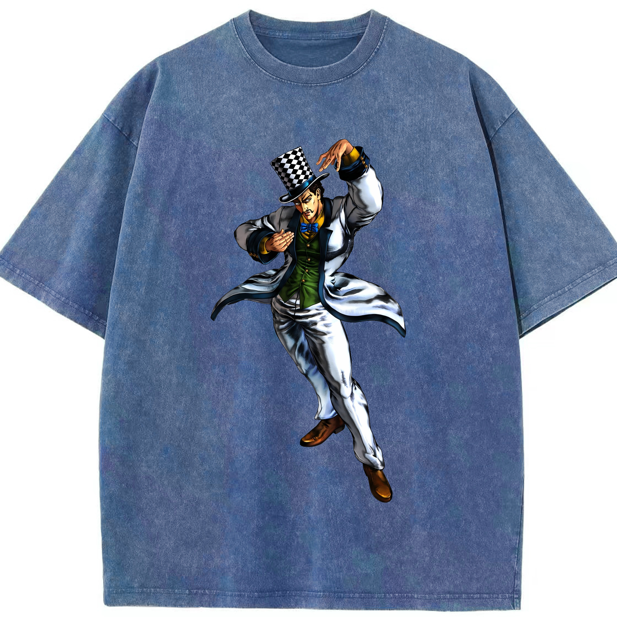 （画像用） ジョジョの奇妙な冒険 ウィル?アントニオ?ツェペリ JoJo's Bizarre Adventure Will Anthonio Zeppeli 綿100% ヴィンテージ風 半袖Tシャツ（フロントプリント）