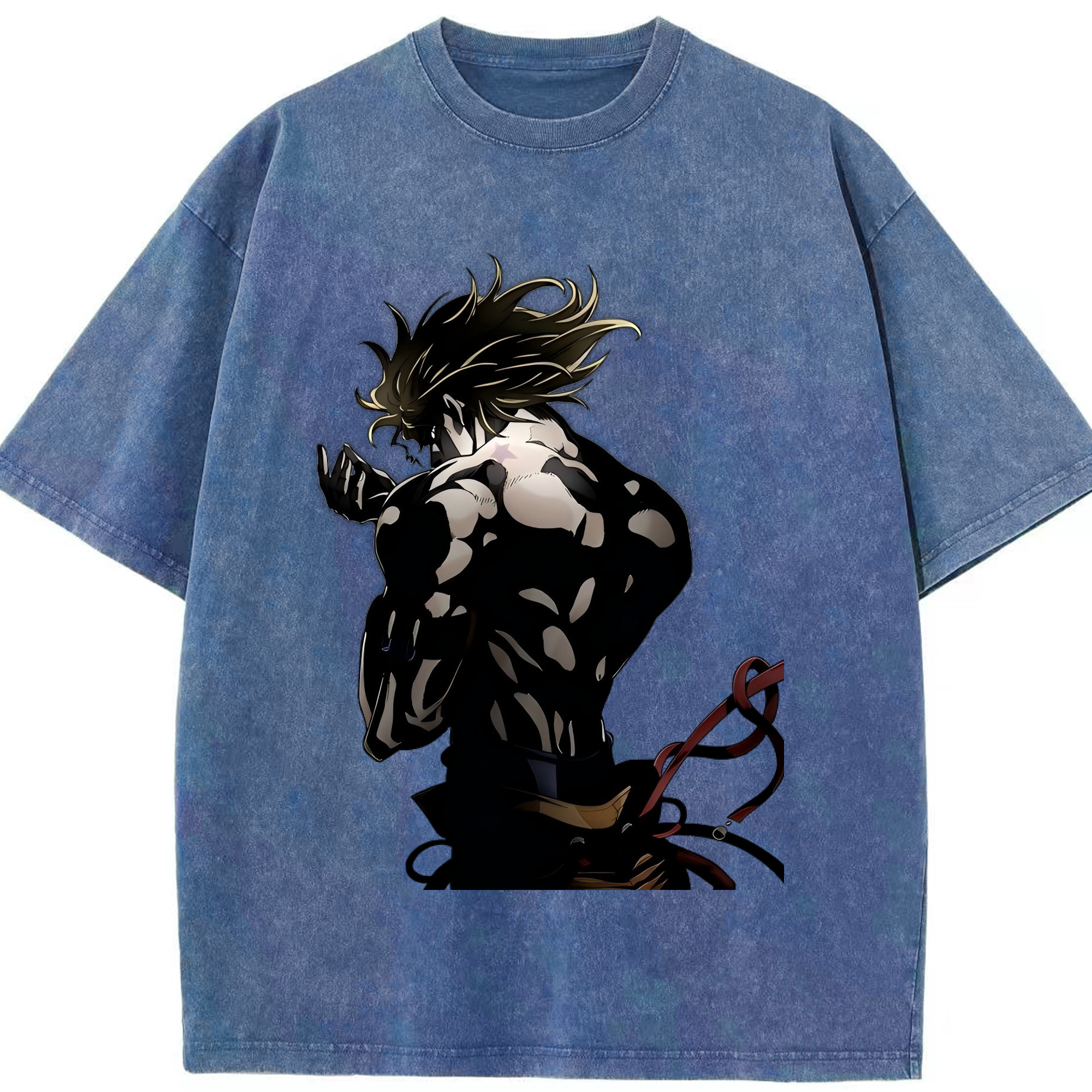 （画像用） ジョジョの奇妙な冒険 ディオ?ブランドー JoJo's Bizarre Adventure Dio Brando 綿100% ヴィンテージ風 半袖Tシャツ（フロントプリント）
