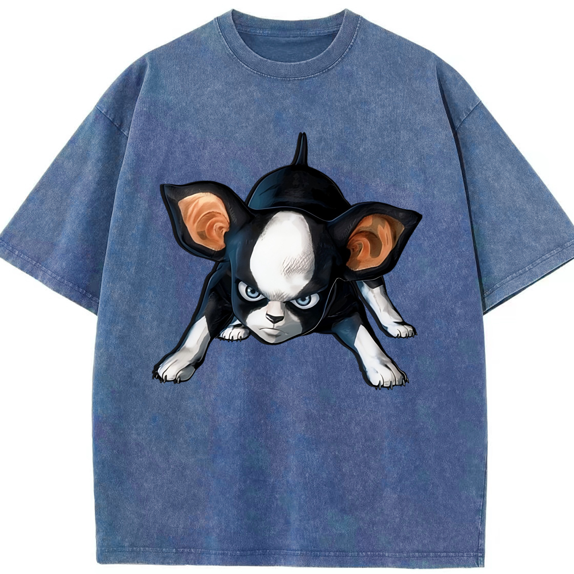 （画像用） ジョジョの奇妙な冒険 イギー JoJo's Bizarre Adventure Iggy 綿100% ヴィンテージ風 半袖Tシャツ（フロントプリント）