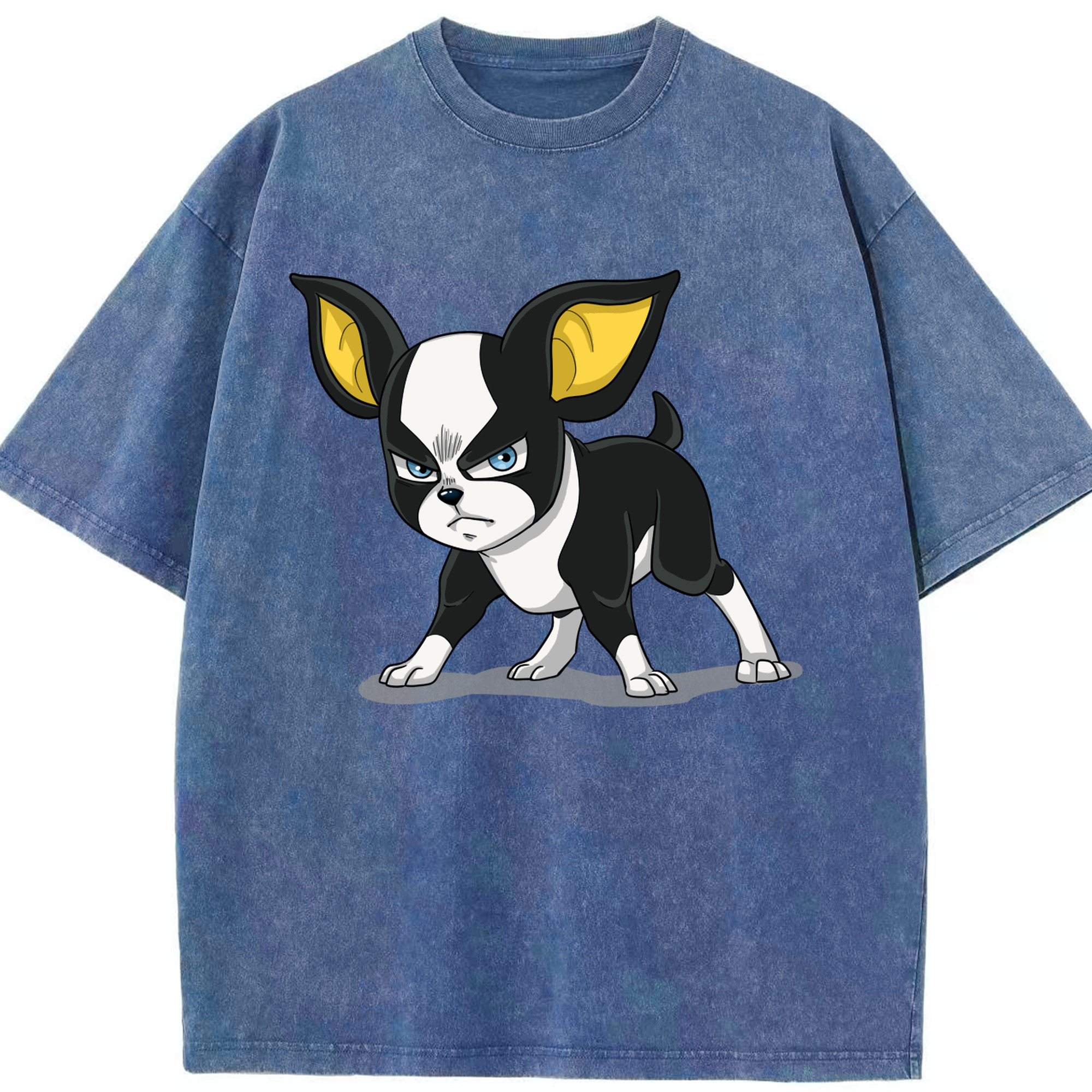 （画像用） ジョジョの奇妙な冒険 イギー JoJo's Bizarre Adventure Iggy 綿100% ヴィンテージ風 半袖Tシャツ（フロントプリント）