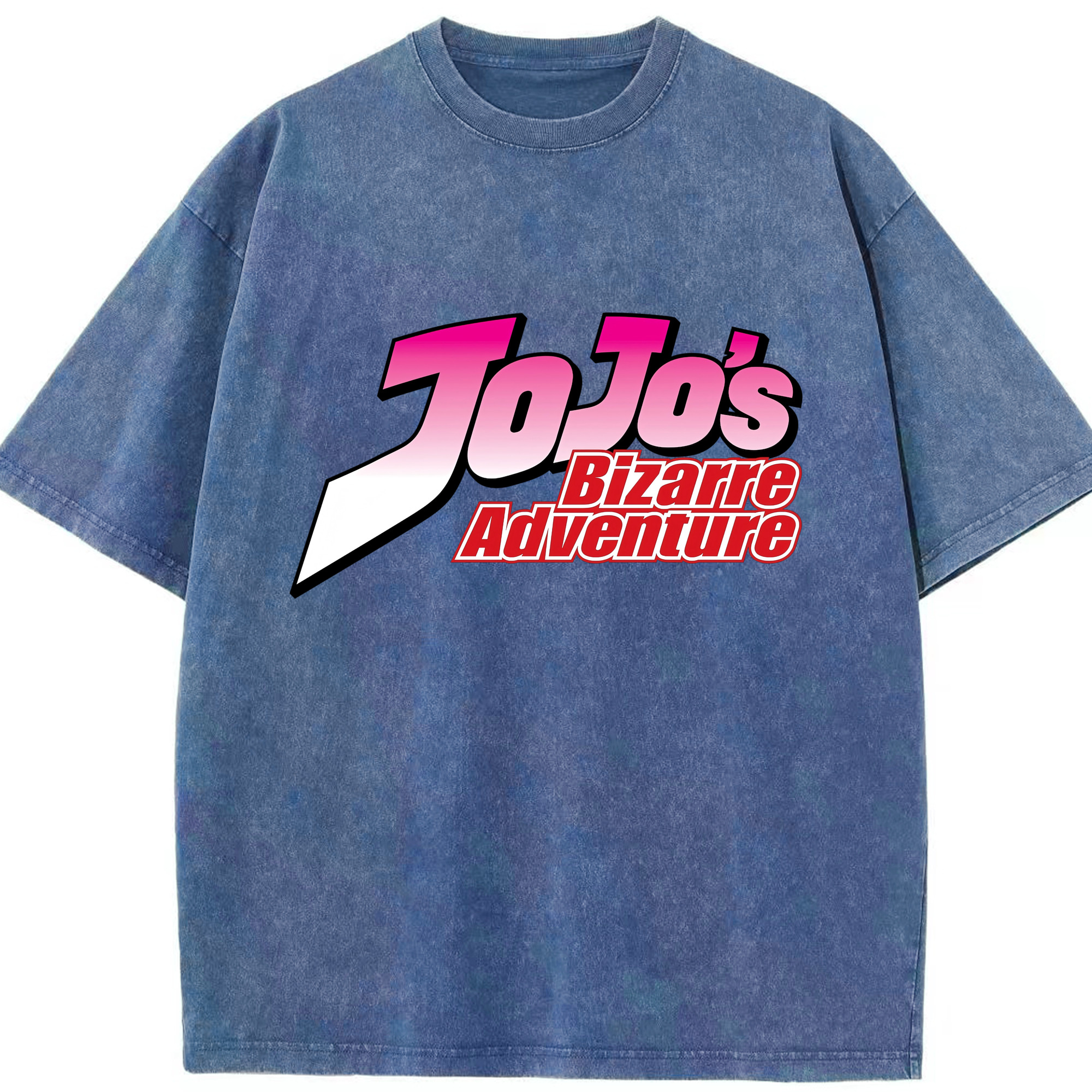 （画像用） ジョジョの奇妙な冒険 JoJo's Bizarre Adventure 綿100% ヴィンテージ風 半袖Tシャツ（フロントプリント）