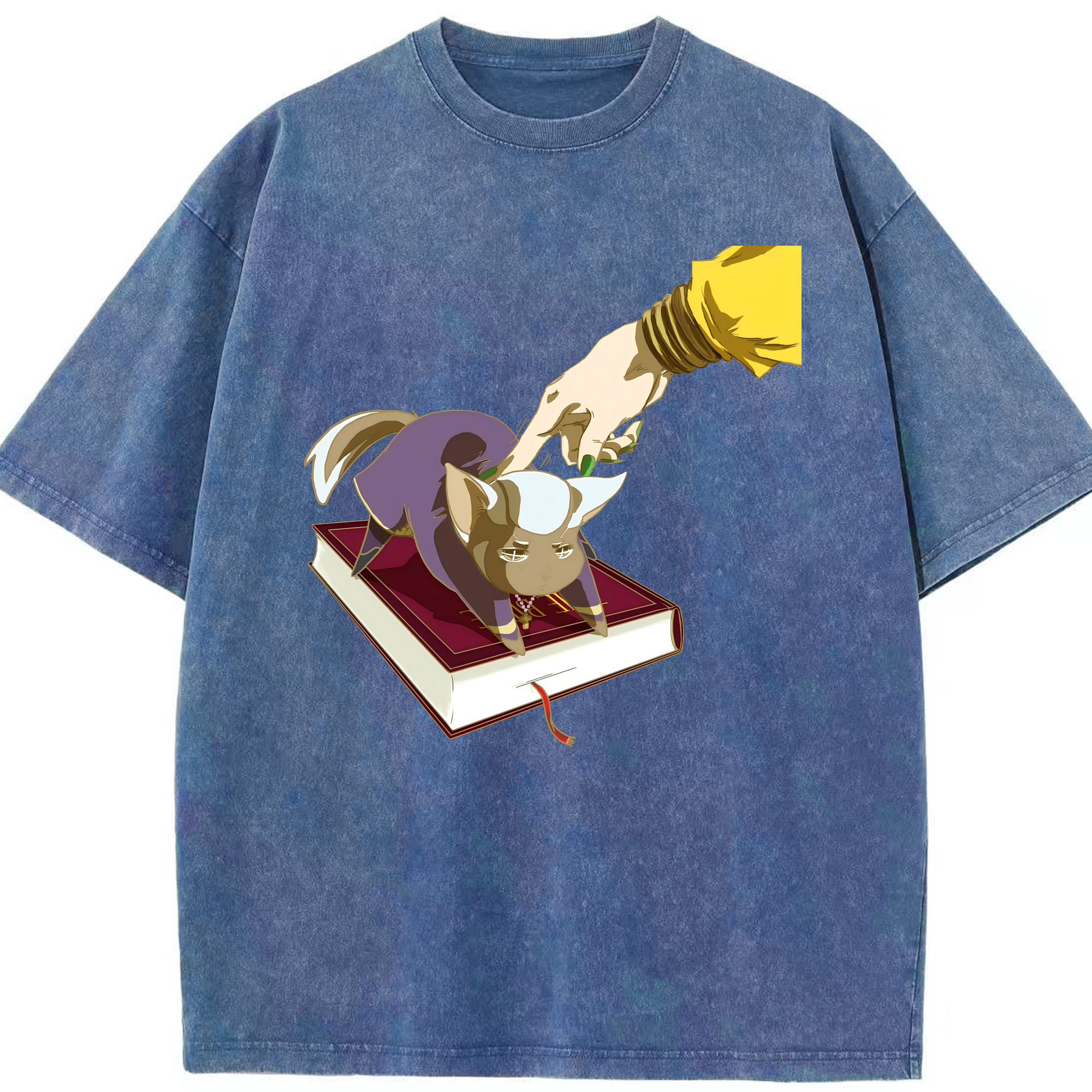 （画像用） ジョジョの奇妙な冒険 JoJo's Bizarre Adventure 綿100% ヴィンテージ風 半袖Tシャツ（フロントプリント）