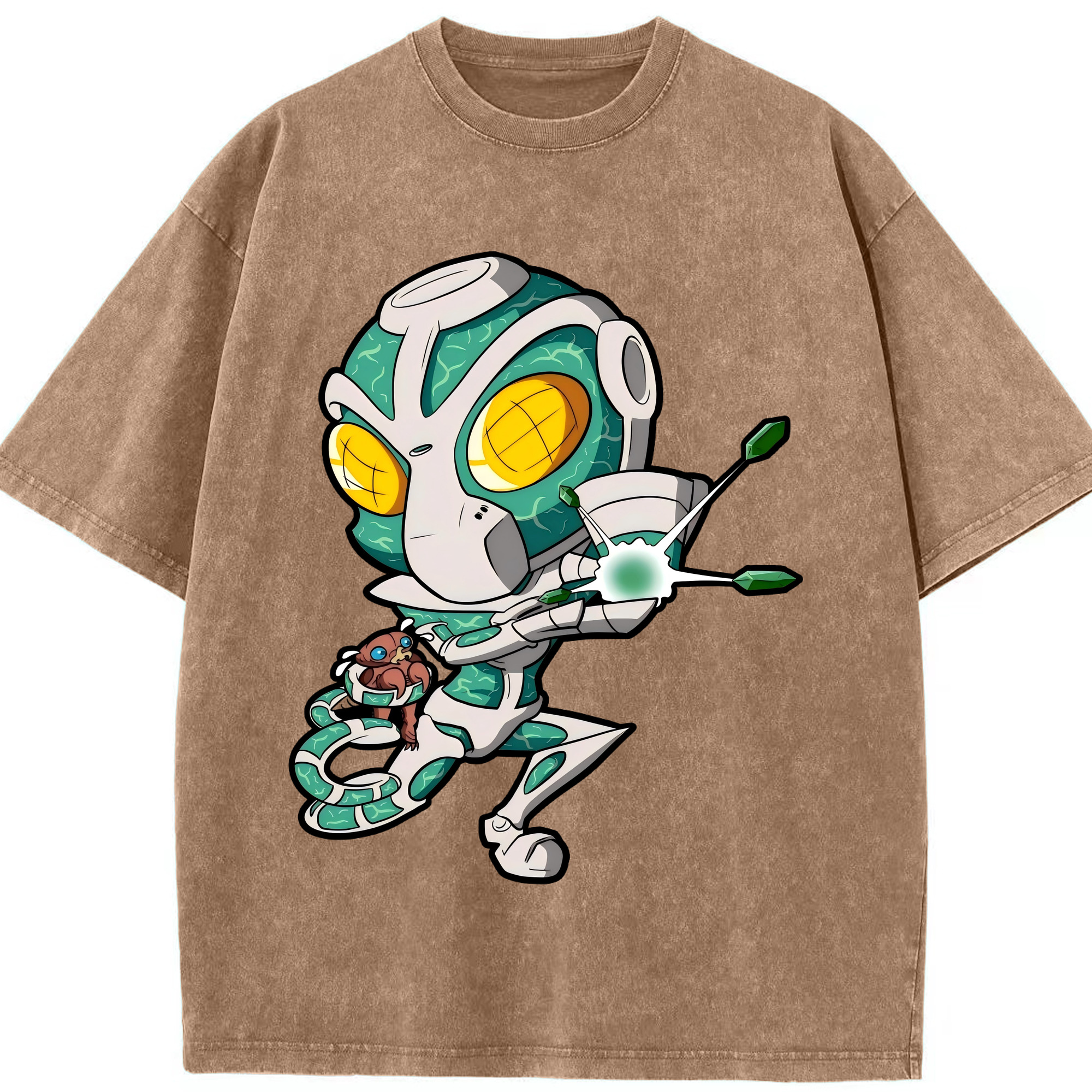 （画像用） ジョジョの奇妙な冒険 花京院 典明（かきょういん のりあき） JoJo's Bizarre Adventure Kakyoin Noriaki 綿100% ヴィンテージ風 半袖Tシャツ（フロントプリント）