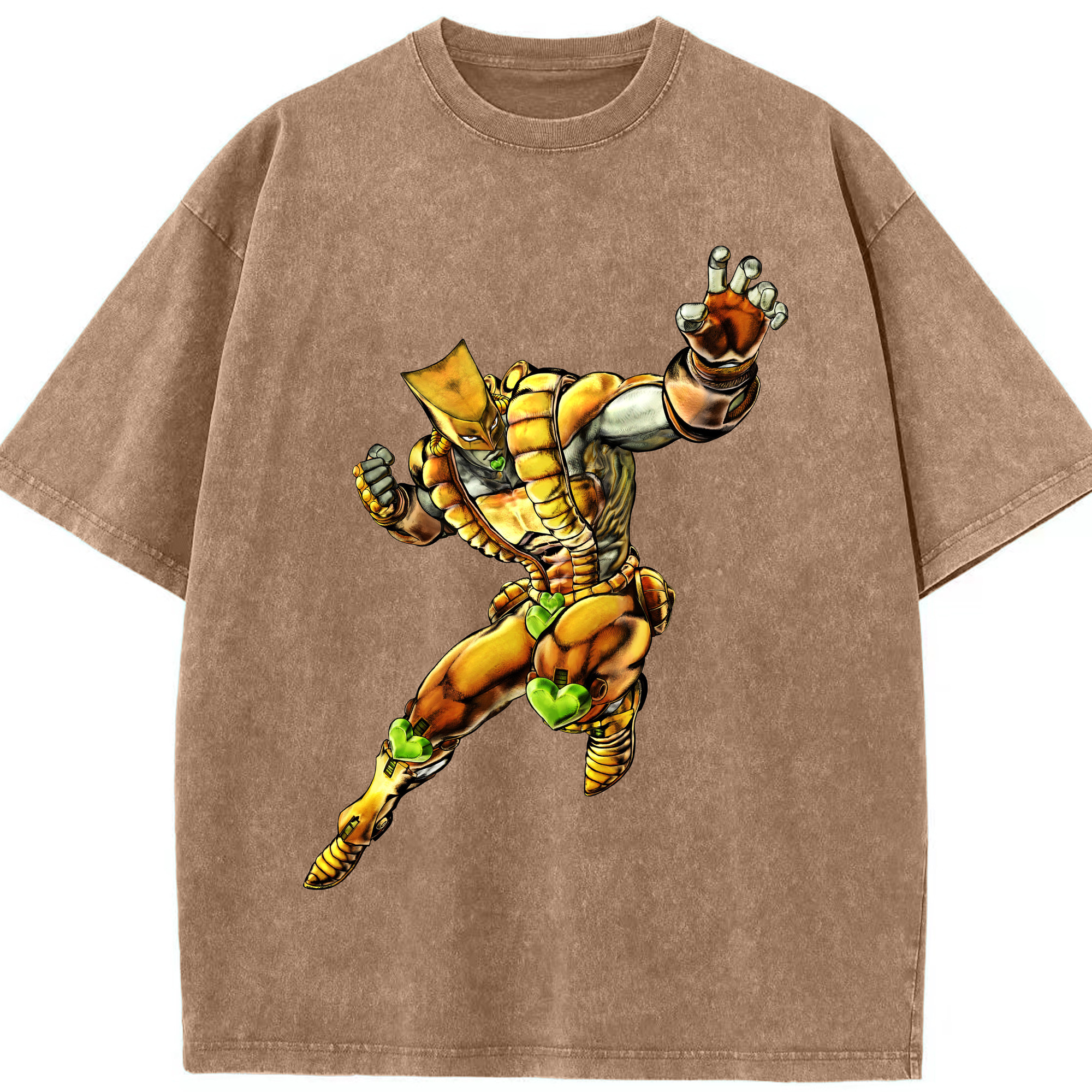 （画像用） ジョジョの奇妙な冒険 ディオ?ブランドー JoJo's Bizarre Adventure Dio Brando 綿100% ヴィンテージ風 半袖Tシャツ（フロントプリント）