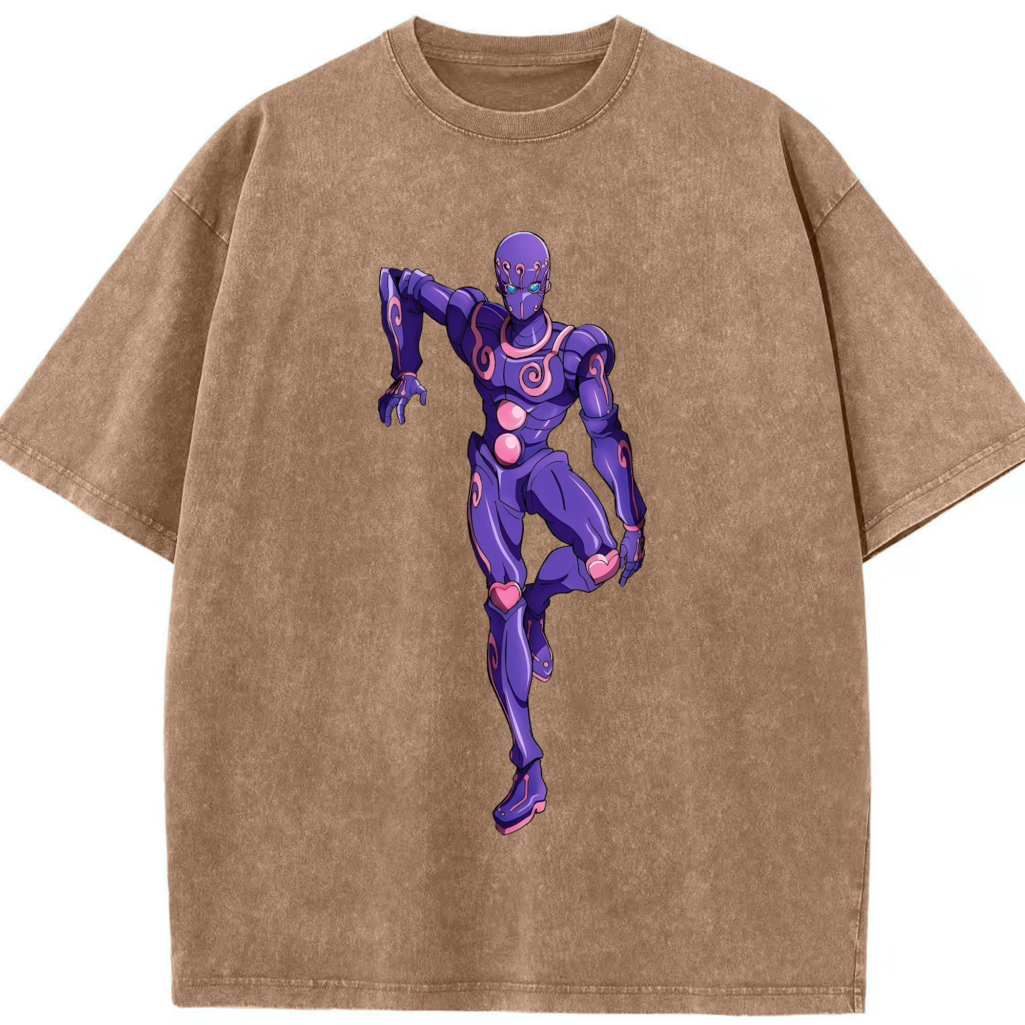 （画像用） ジョジョの奇妙な冒険 JoJo's Bizarre Adventure 綿100% ヴィンテージ風 半袖Tシャツ（フロントプリント）
