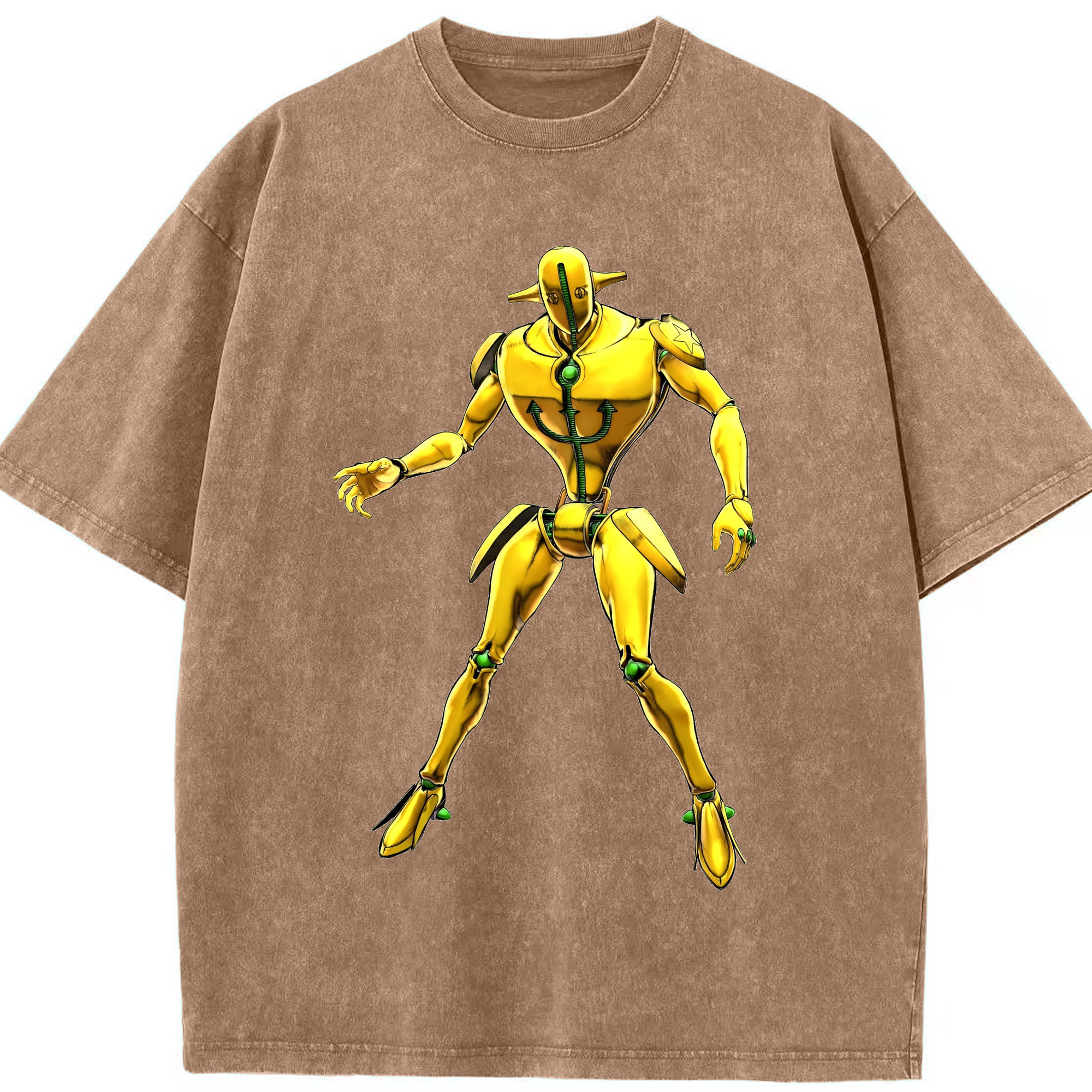 （画像用） ジョジョの奇妙な冒険 JoJo's Bizarre Adventure 綿100% ヴィンテージ風 半袖Tシャツ（フロントプリント）