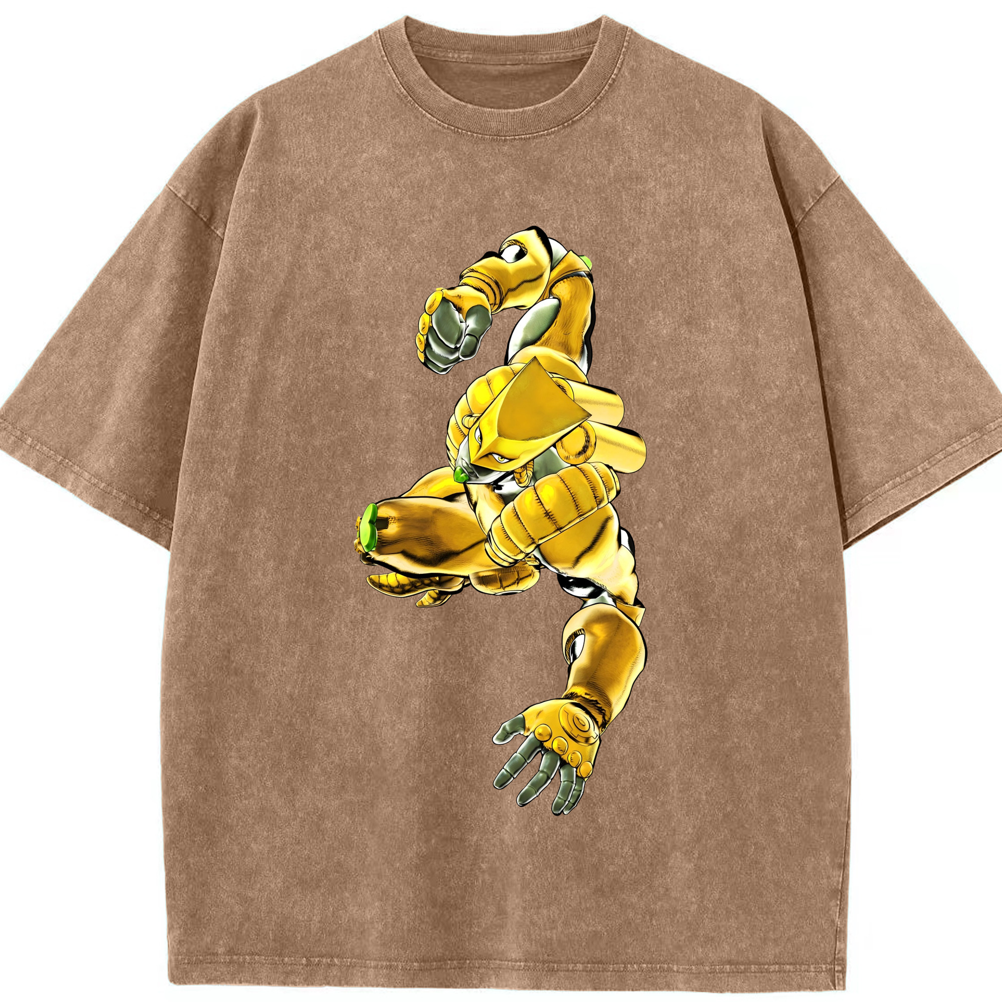（画像用） ジョジョの奇妙な冒険 ディオ?ブランドー JoJo's Bizarre Adventure Dio Brando 綿100% ヴィンテージ風 半袖Tシャツ（フロントプリント）