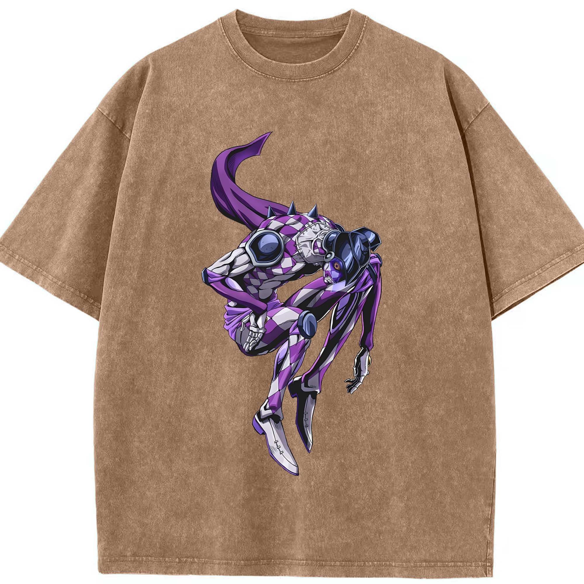 （画像用） ジョジョの奇妙な冒険 パンナコッタ?フー JoJo's Bizarre Adventure Pannacotta Fugo 綿100% ヴィンテージ風 半袖Tシャツ（フロントプリント）